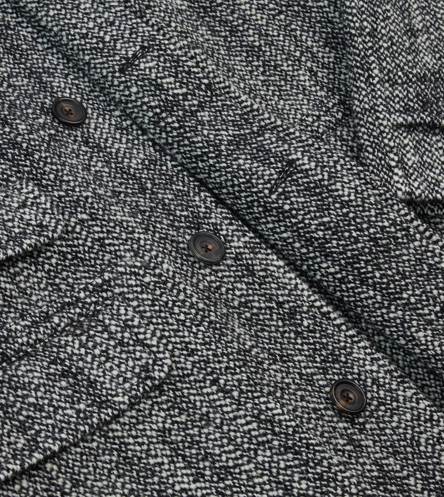 Salt and Pepper Wool Raglan Coat