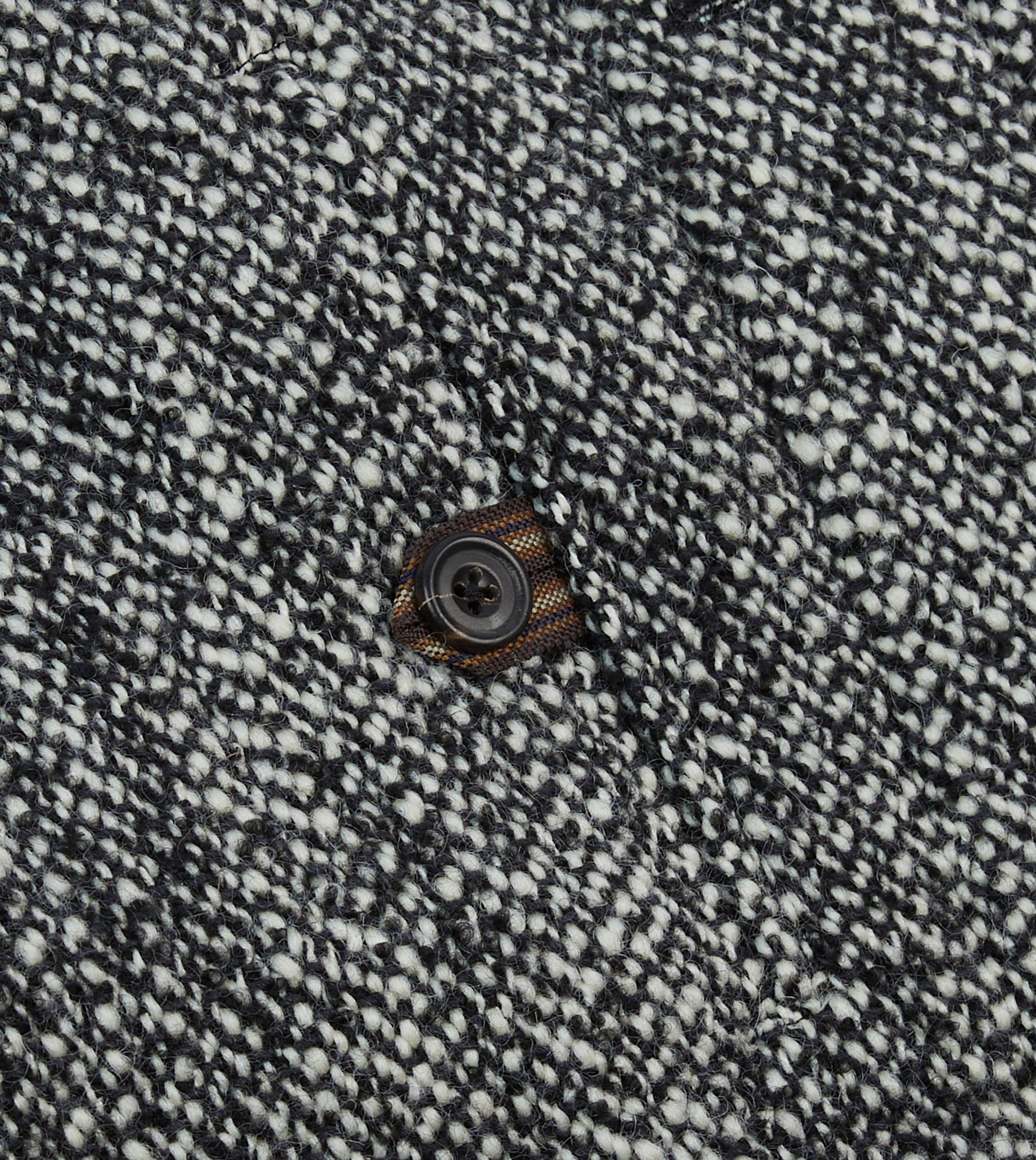 ジャケット・アウター DAIRIKU Rib Collar Tweed Raglan Coat Salt and Pepper Wool Raglan Coat – Drakes US