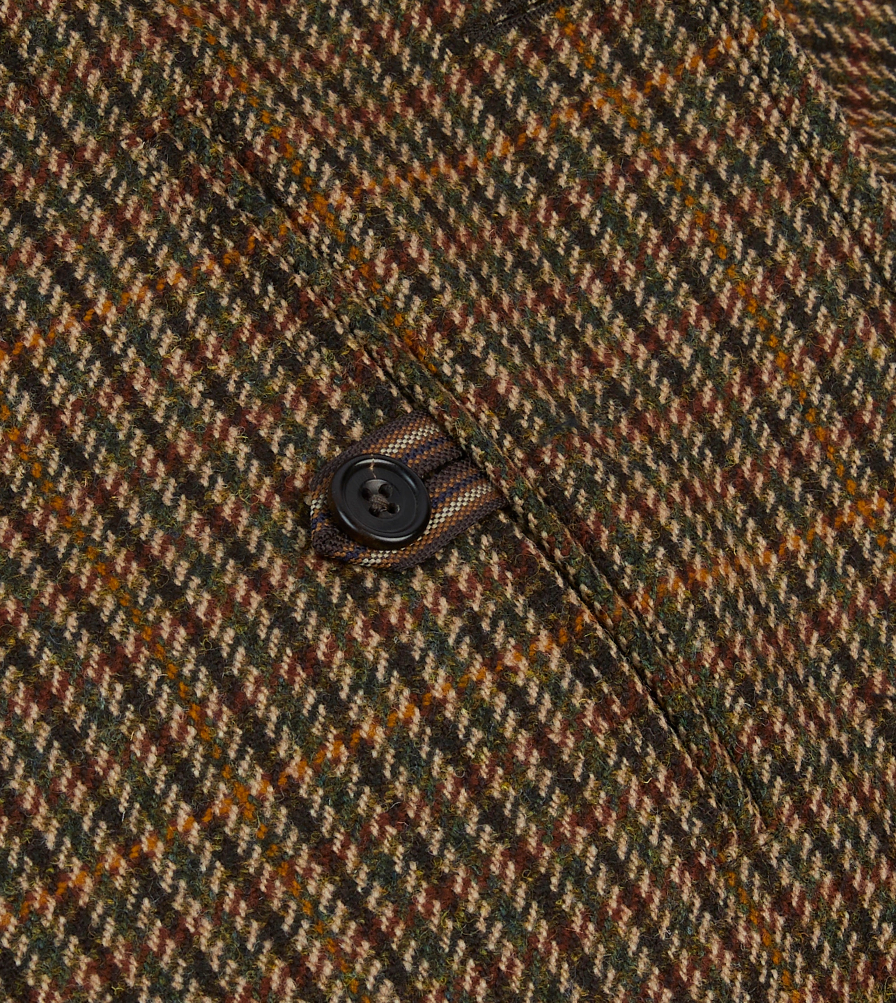 Brown Wool Tweed Raglan Coat – Drakes US