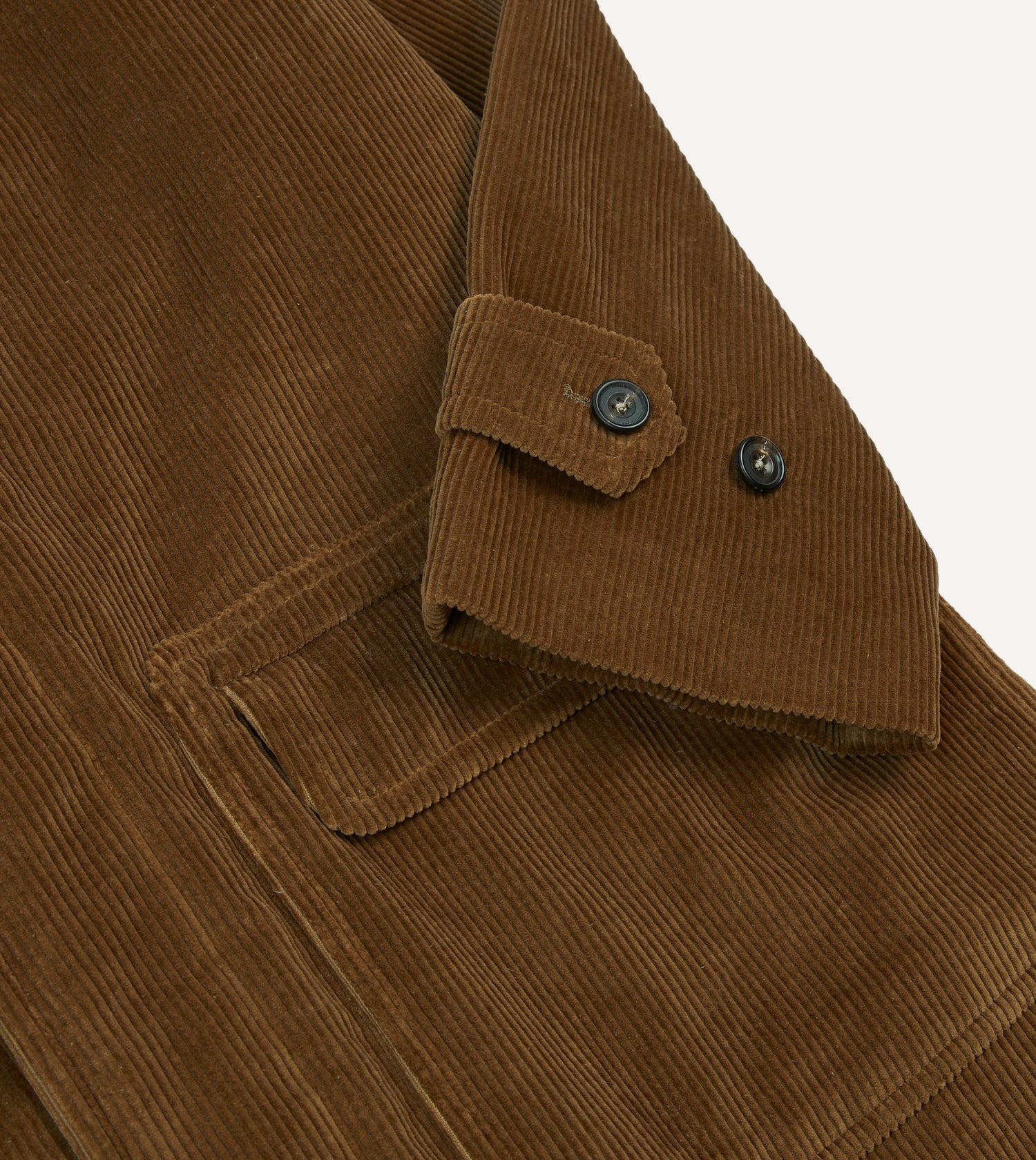 Tan Corduroy Raglan Coat