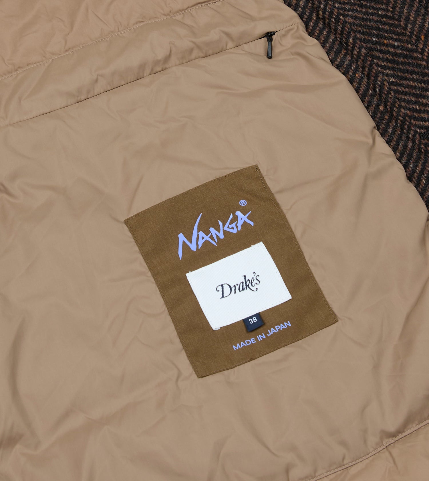Drake’s by Nanga Quilted Raglan Coat