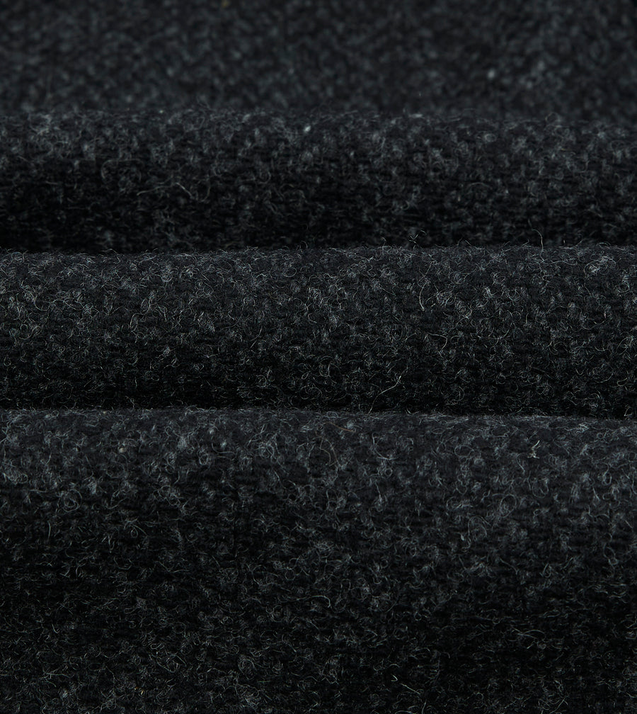 Drake's by A. Levine Black Wool Raglan Overcoat