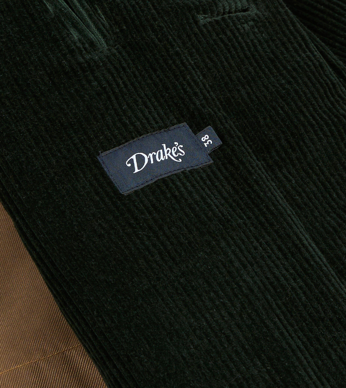 Dark Green Corduroy Raglan Coat