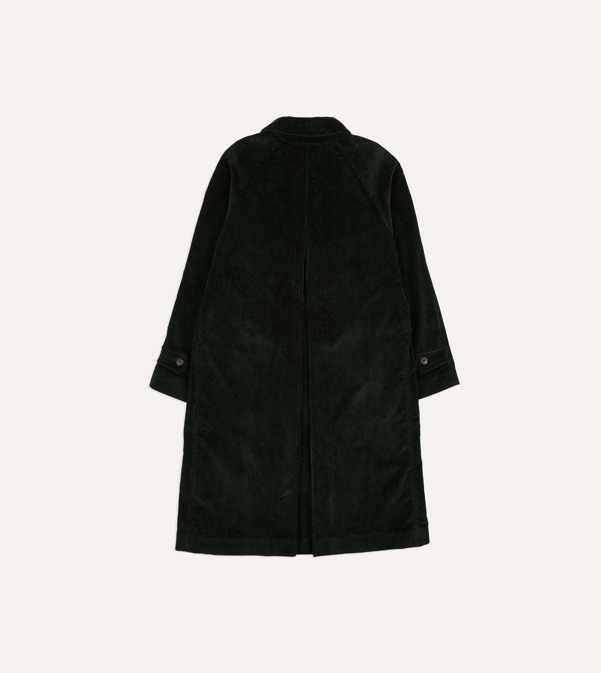 Dark Green Corduroy Raglan Coat