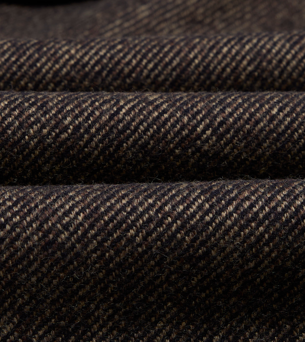 Brown Wool Raglan Overcoat