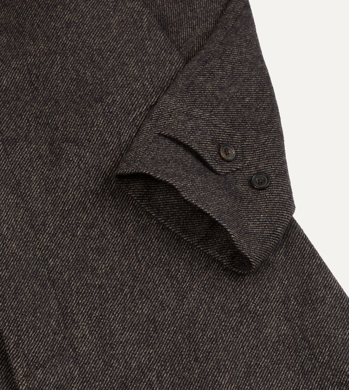 Brown Wool Raglan Overcoat