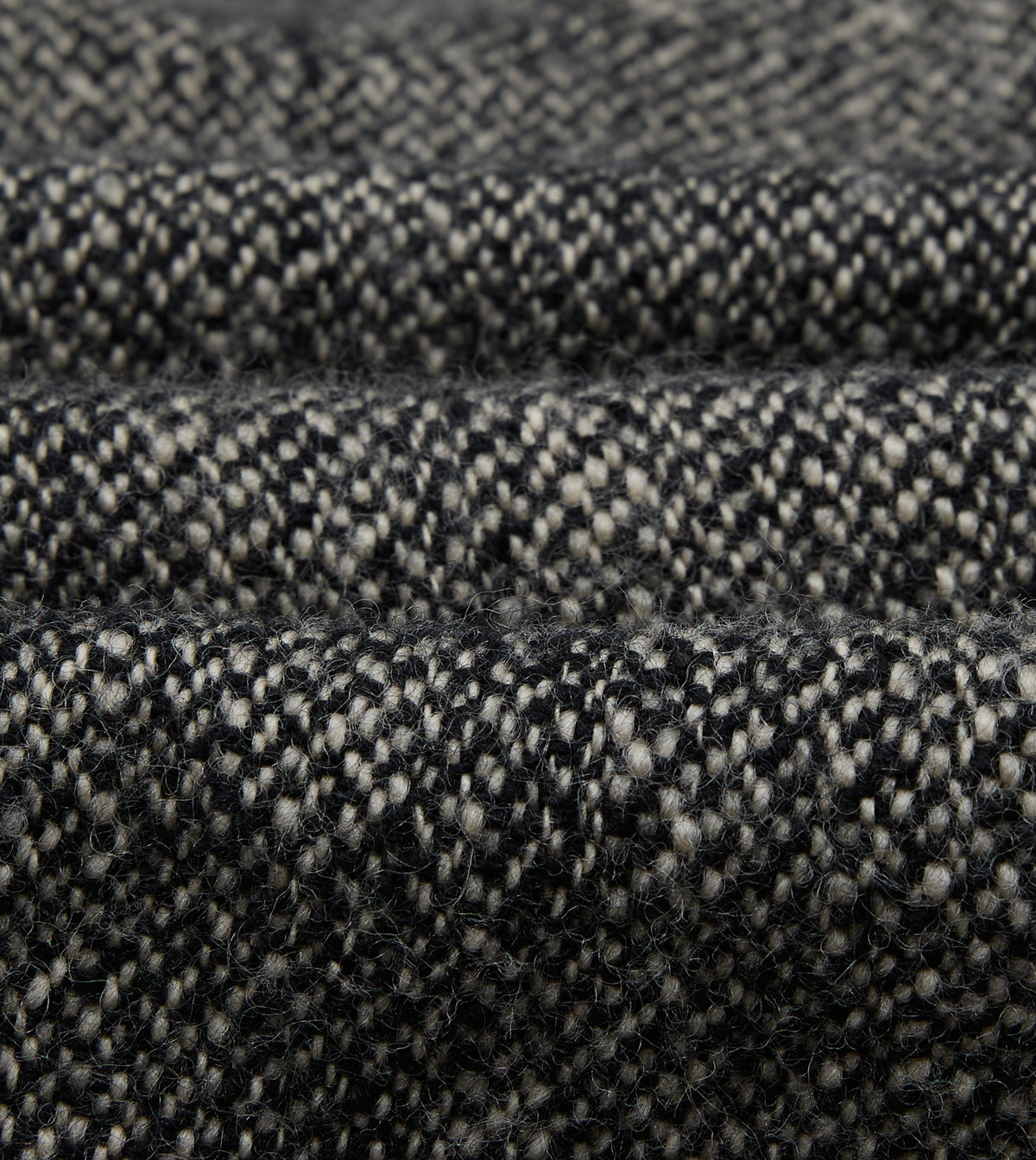 Grey Birdseye Wool Raglan Coat