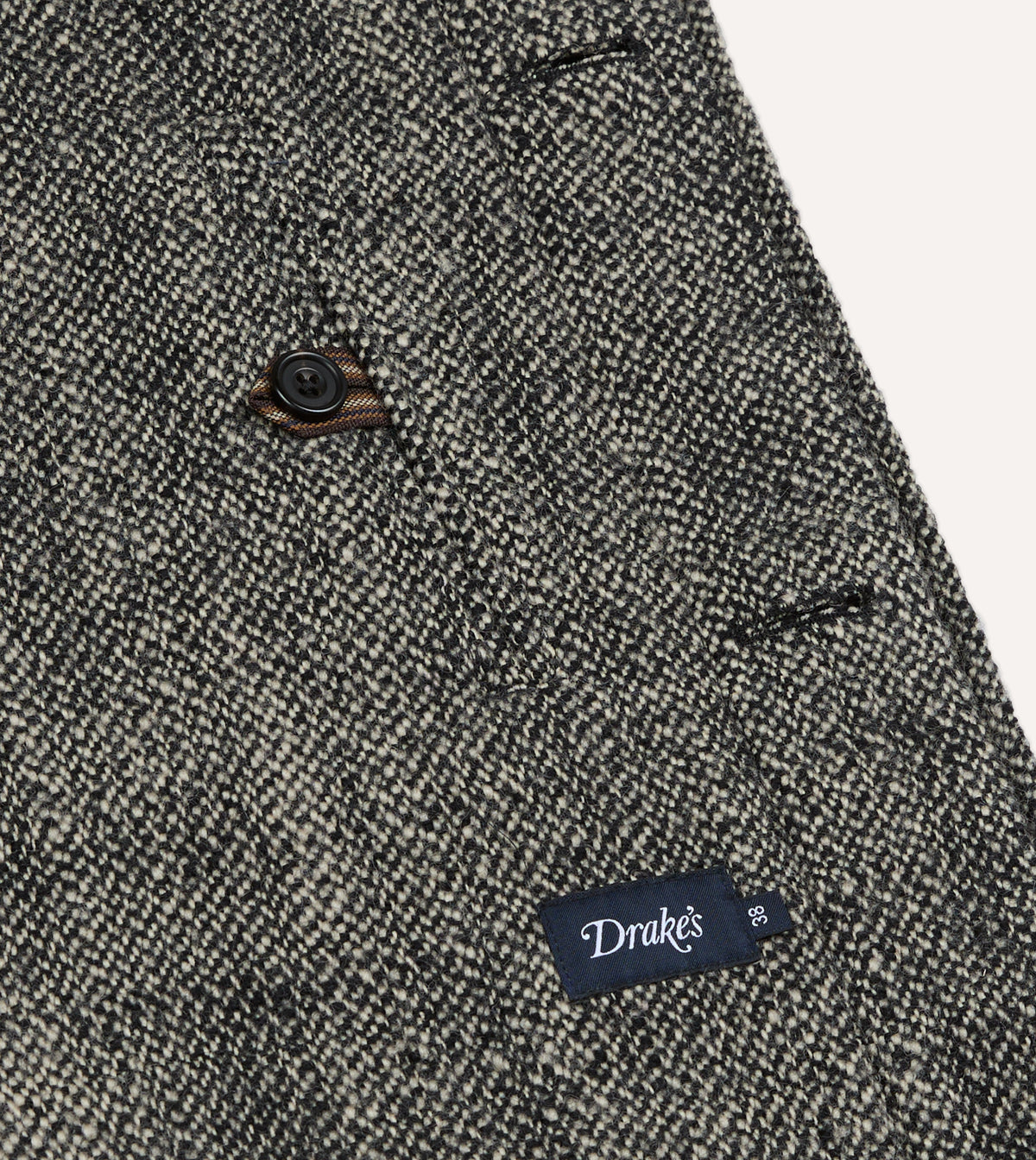 Grey Birdseye Wool Raglan Coat