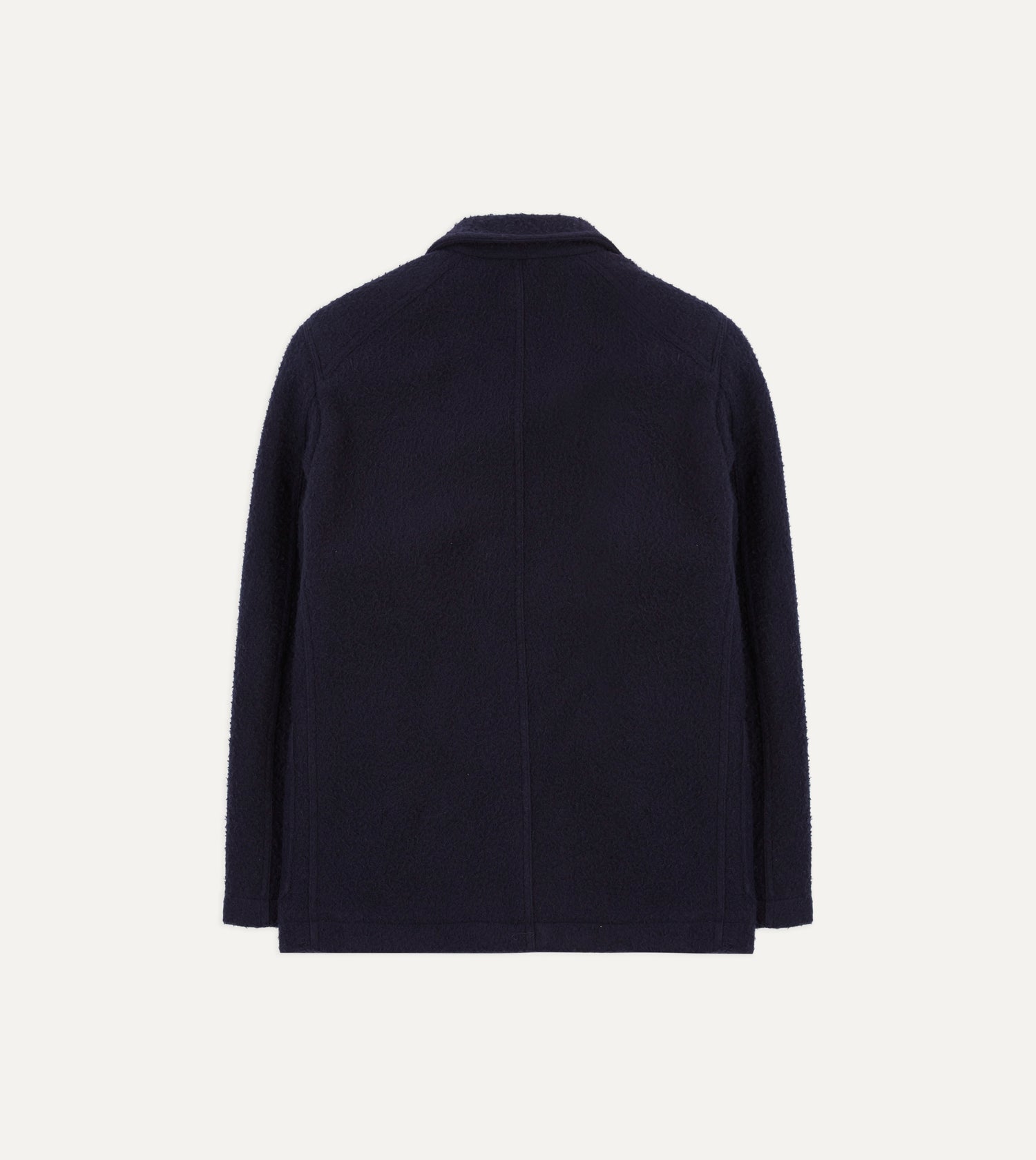 Navy Casentino Wool Short Duffle Coat