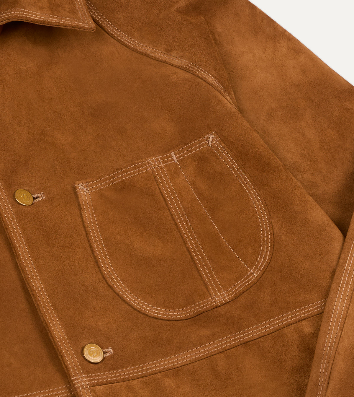 Snuff Suede Raglan Work Coat