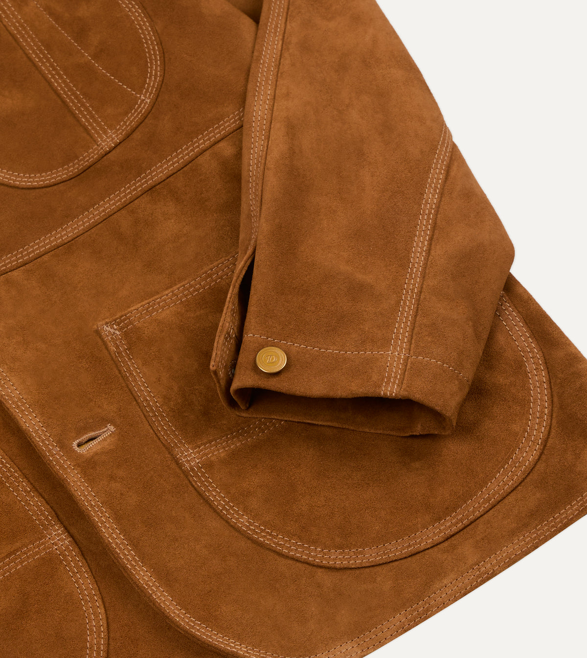 Snuff Suede Raglan Work Coat