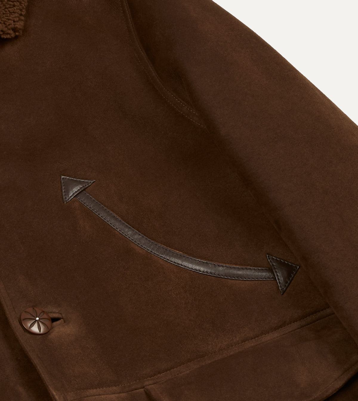 Brown Western Shearling Jacket