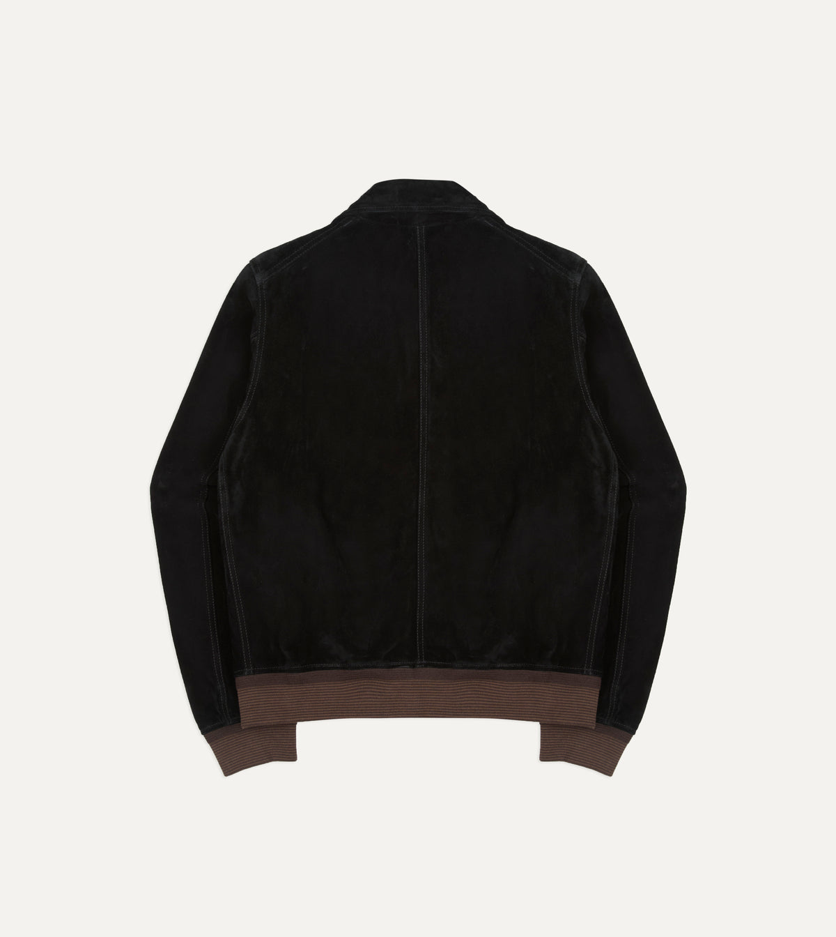 Black Heavyweight Suede A-2 Bomber Jacket