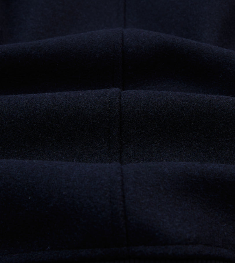 Navy Wool and Leather A-2 Bomber Jacket