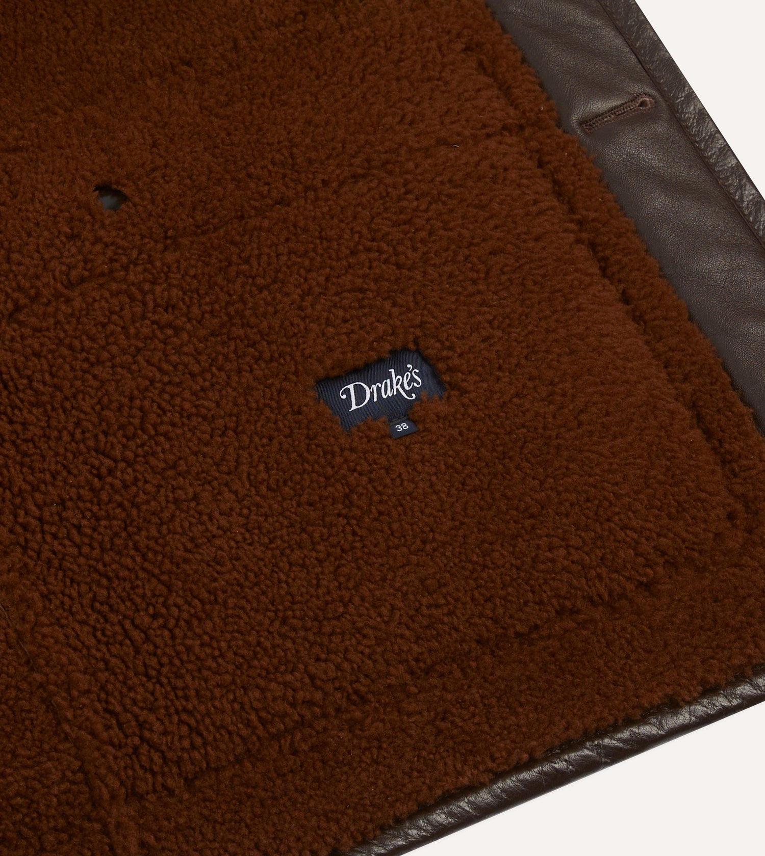 Dark Brown Suede Shearling Vest