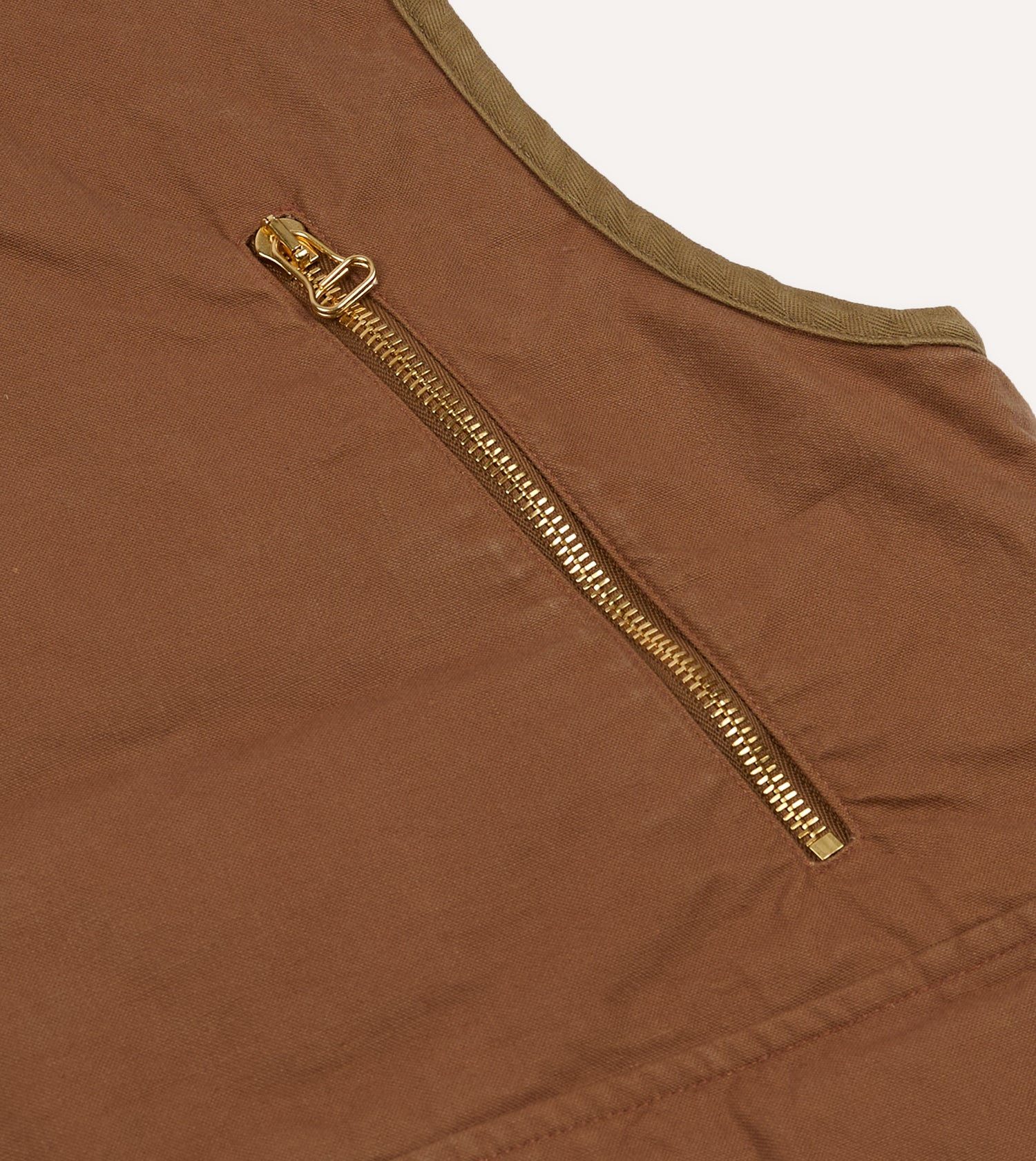 Rust Cotton Urban Safari Vest