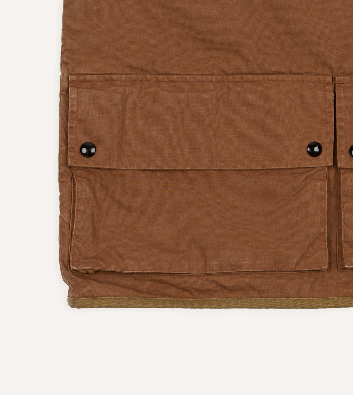 Rust Cotton Urban Safari Vest