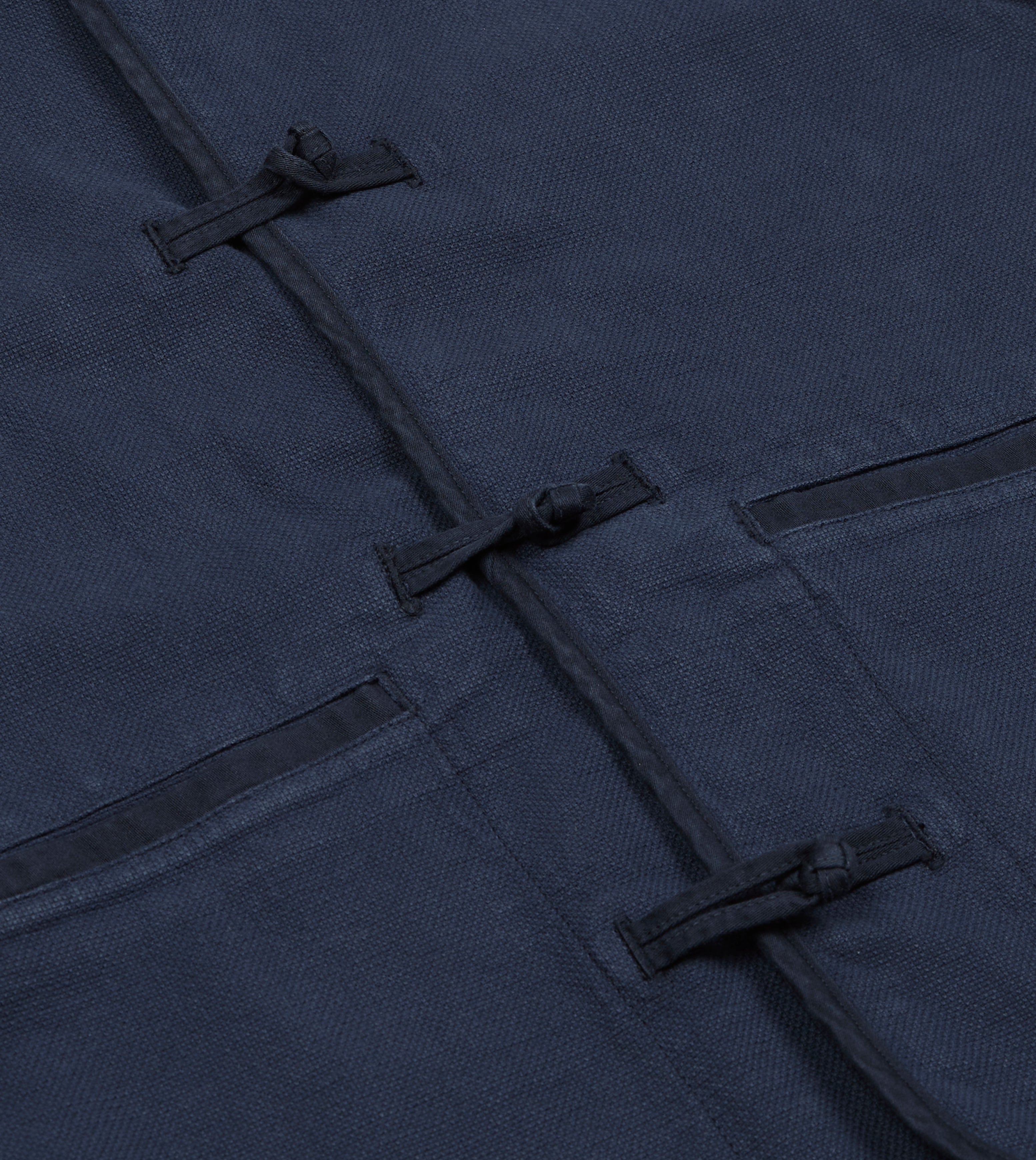 Navy Cotton Artist Vest – Drakes US