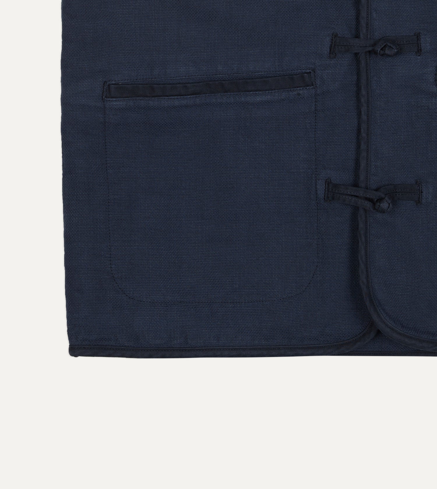 Navy Cotton Artist Vest