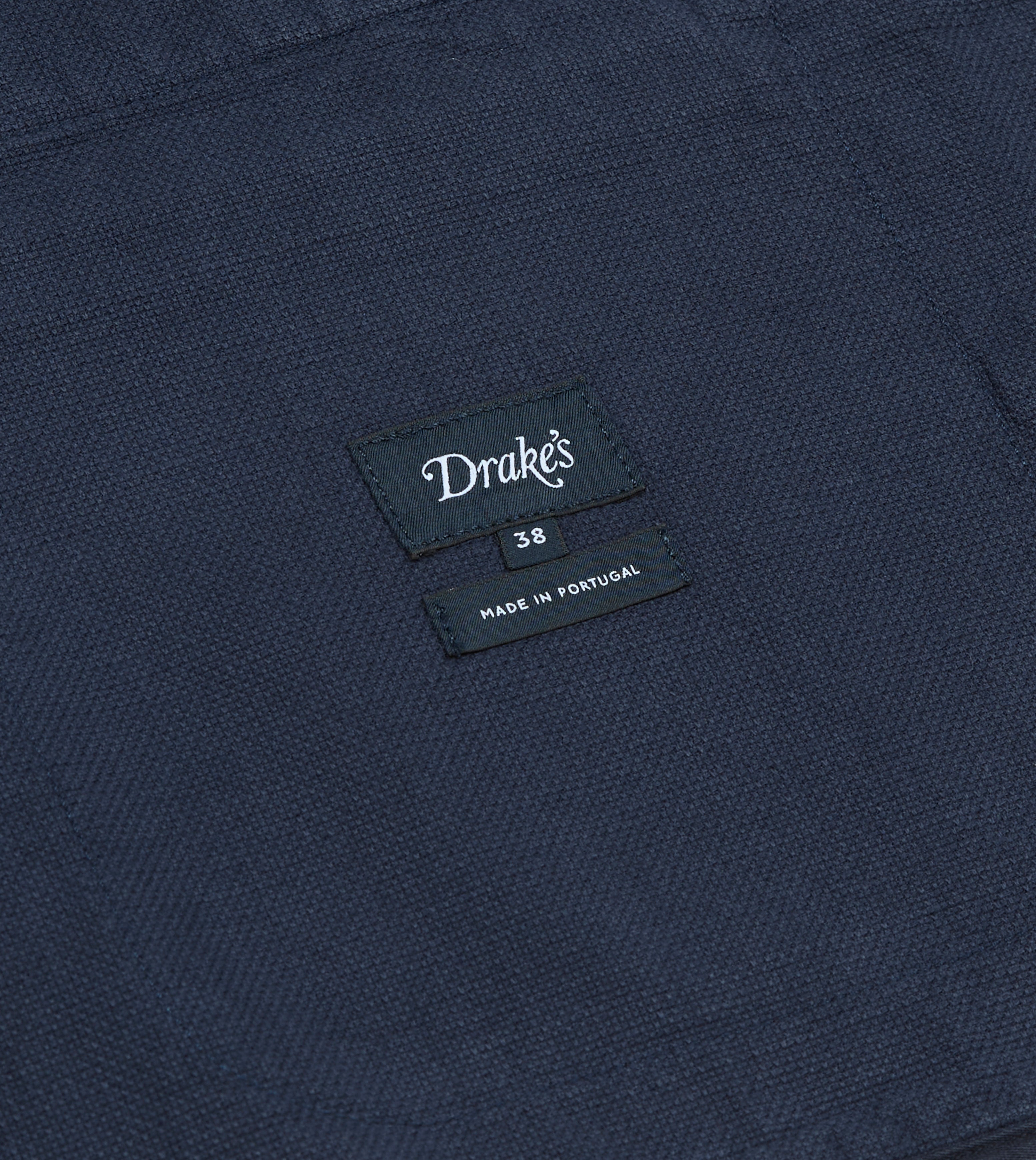 Navy Cotton Artist Vest – Drakes US