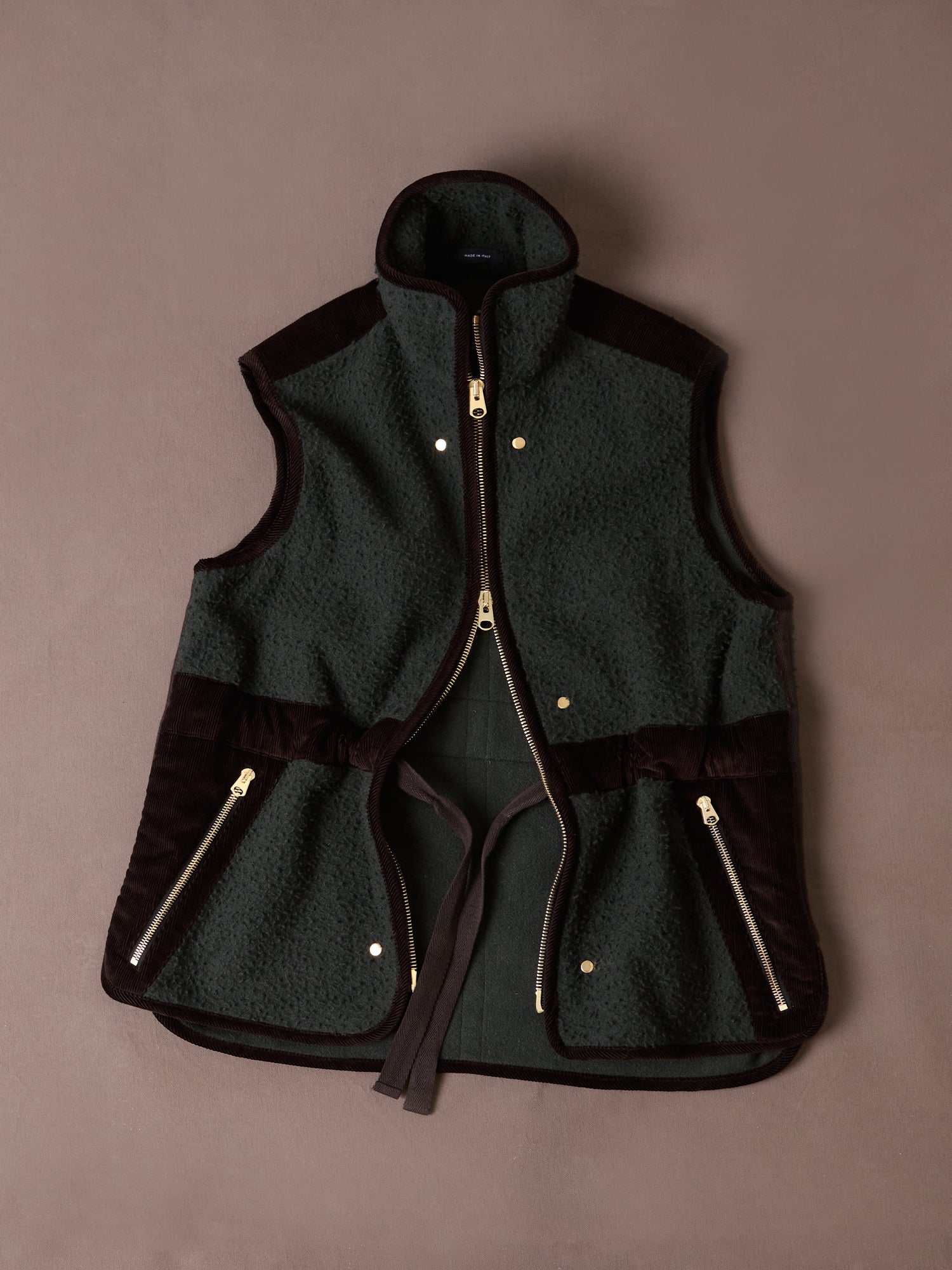 Green Casentino Fleece Gilet