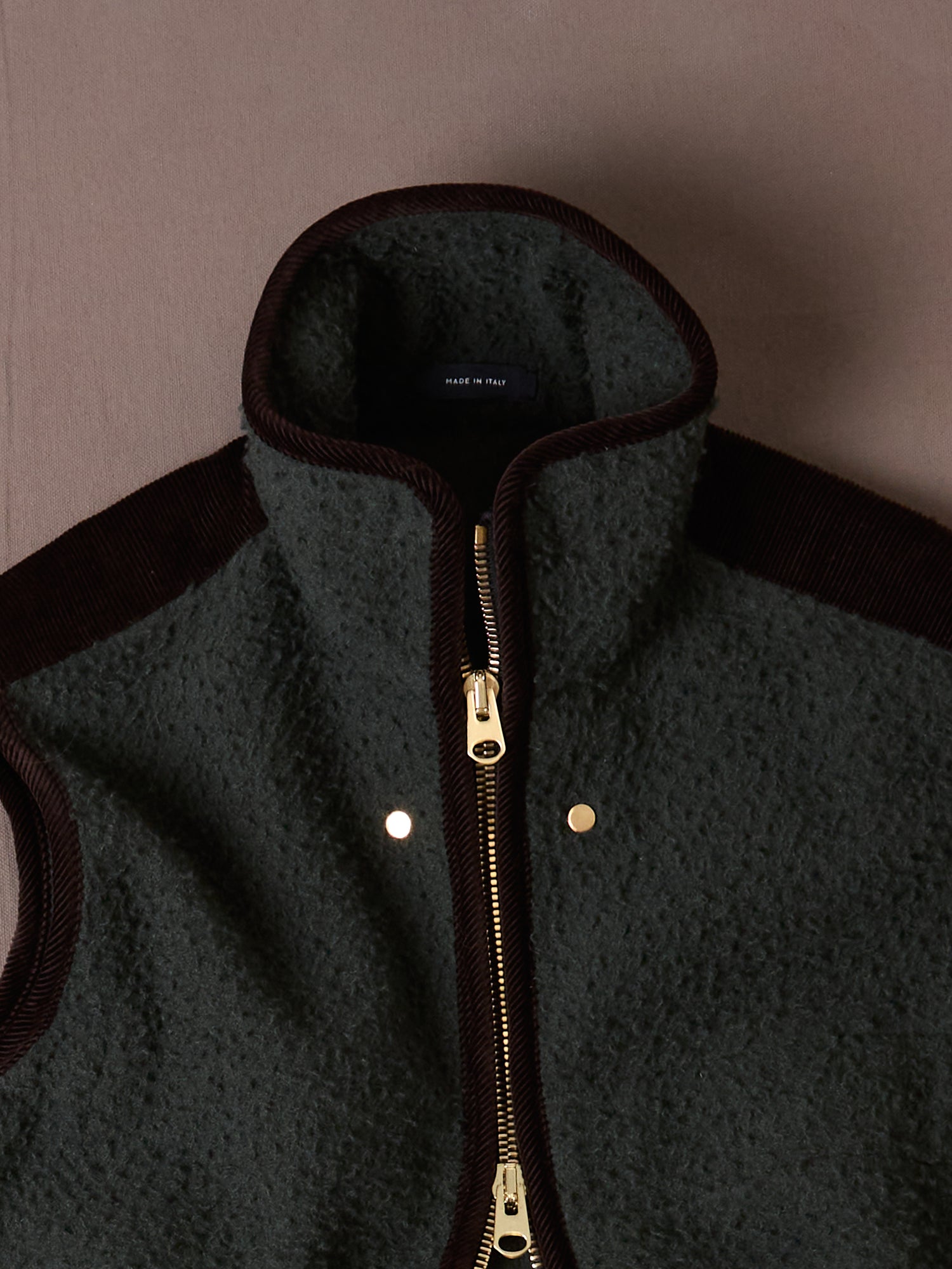 Green Casentino Fleece Gilet