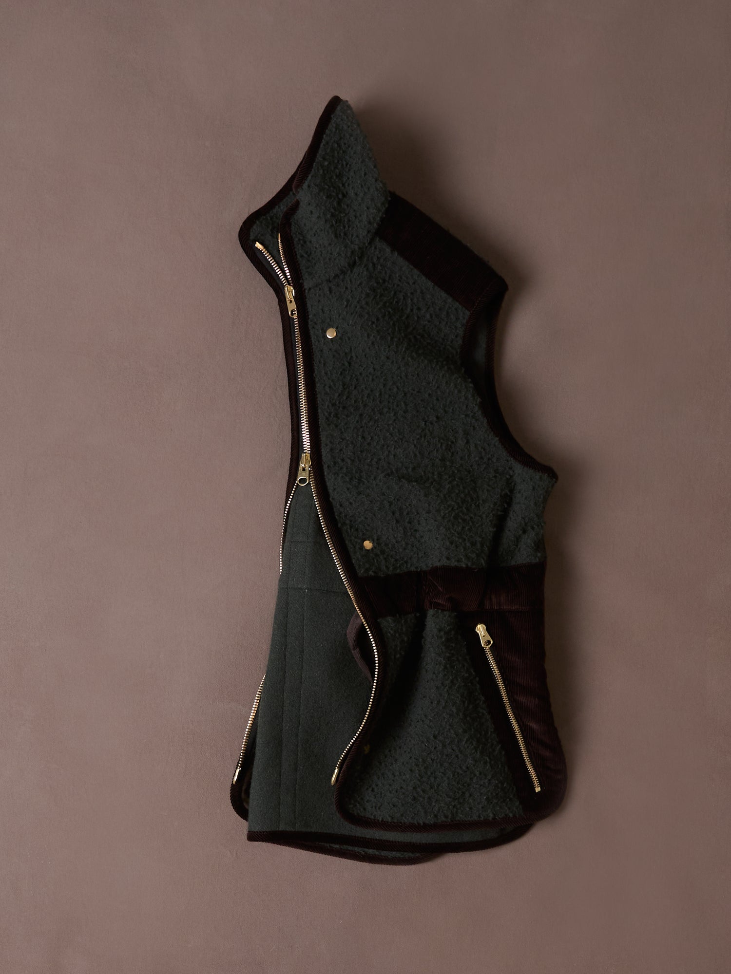 Green Casentino Fleece Gilet