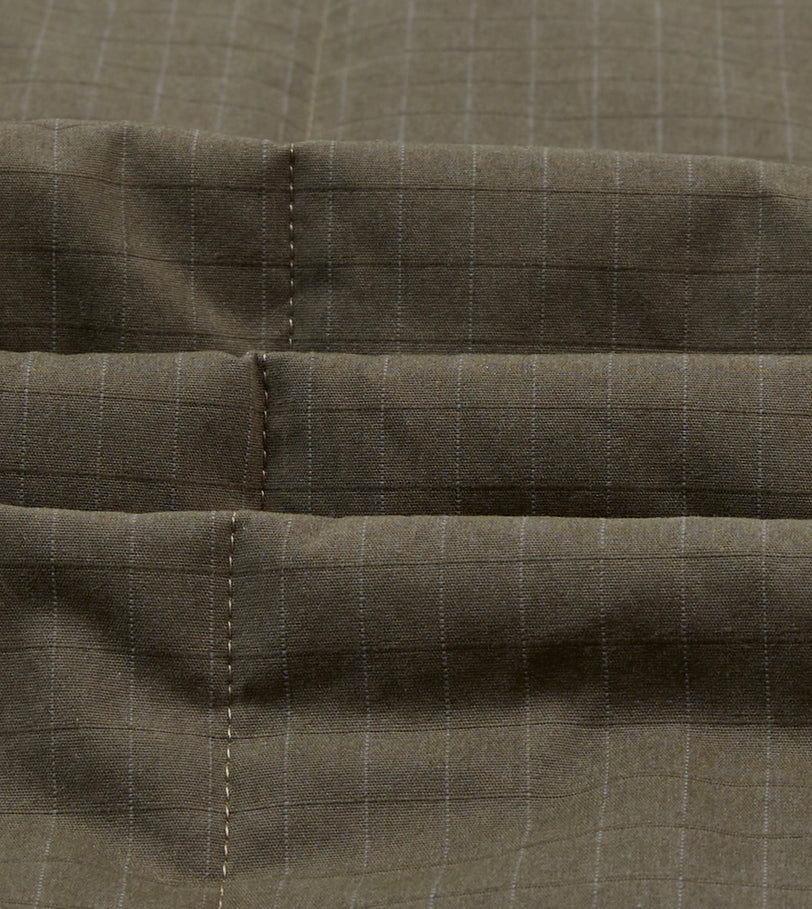 Olive Ripstop Quilted Chore Jacket