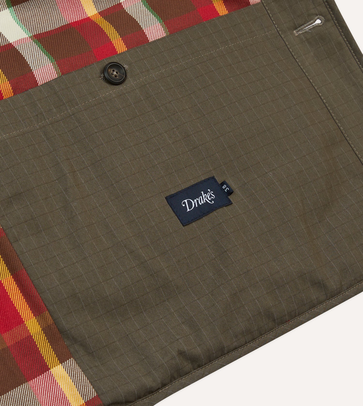 Olive Ripstop Quilted Chore Jacket