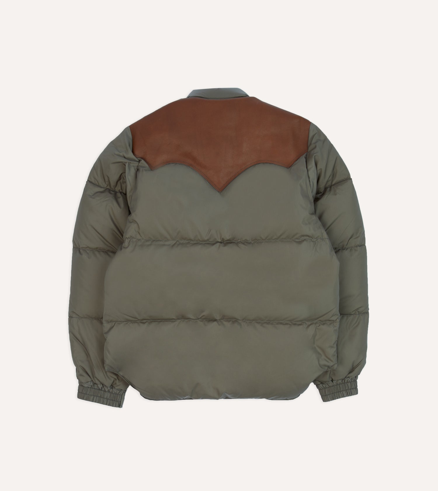 Rocky Mountain Featherbed for Drake's Olive Nylon Christy Down Jacket