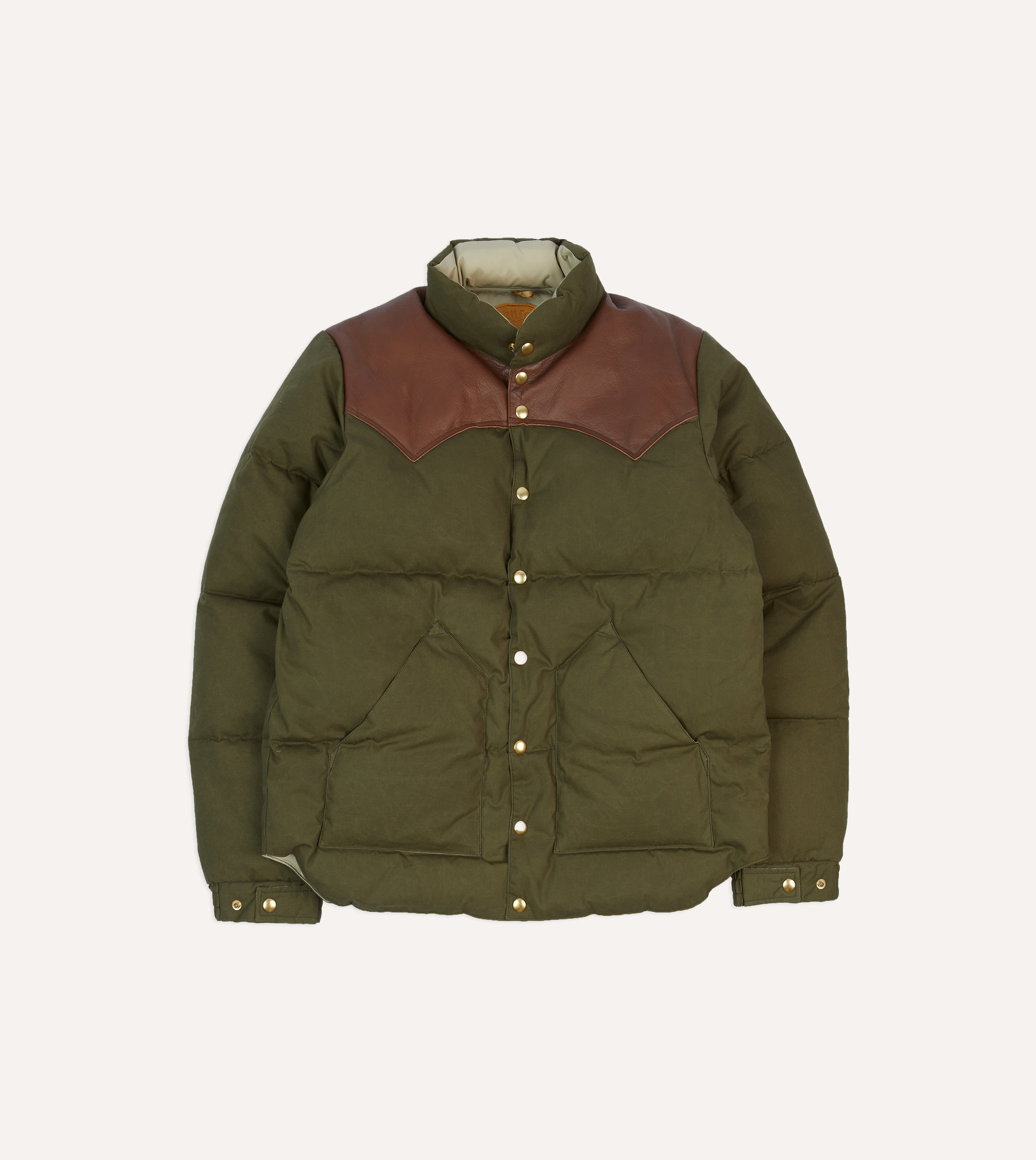 Rocky Mountain Featherbed for Drake's Olive Waxed Cotton Christy Down –  Drakes US