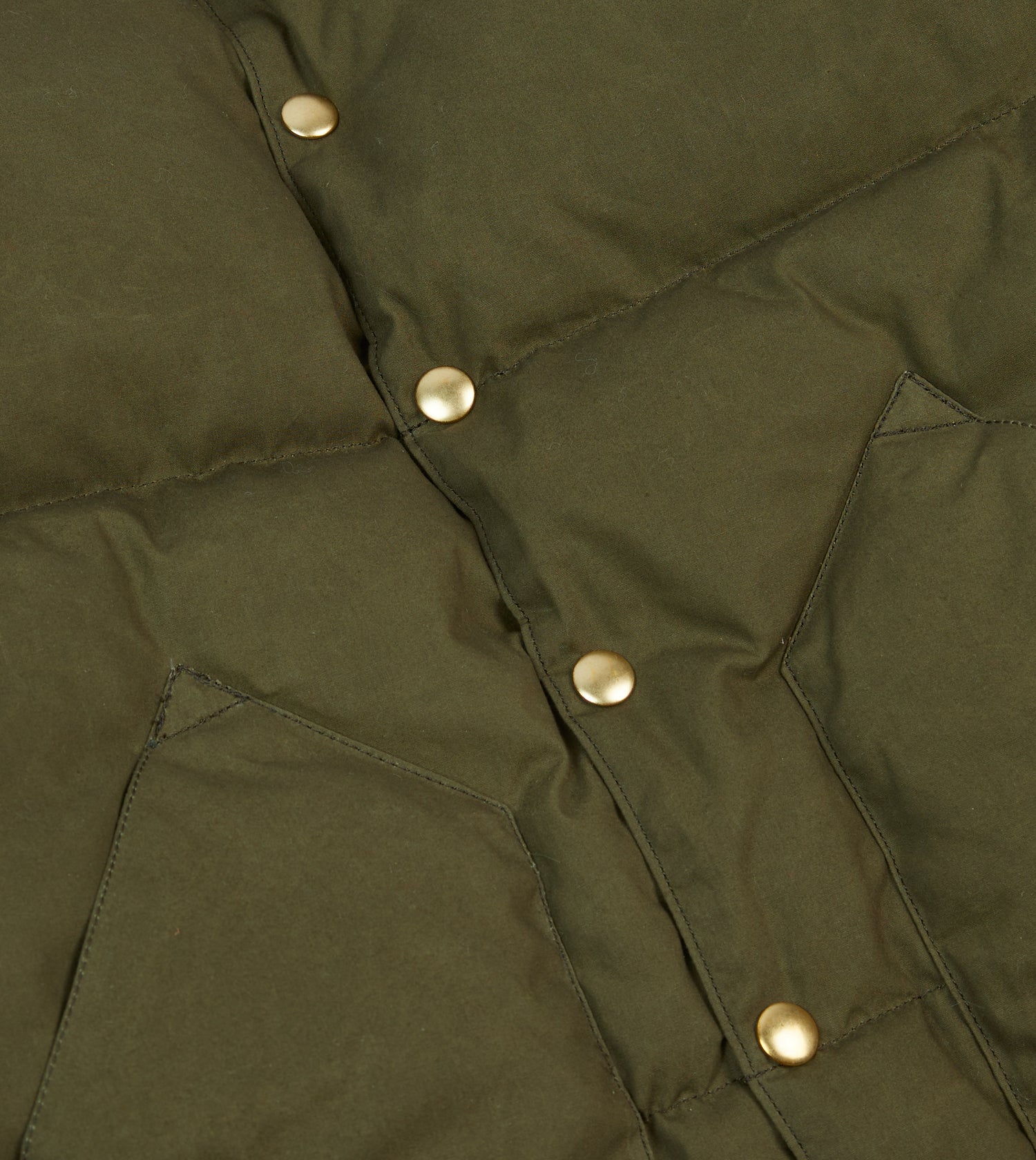 Rocky Mountain Featherbed for Drake's Olive Waxed Cotton Christy Down Jacket