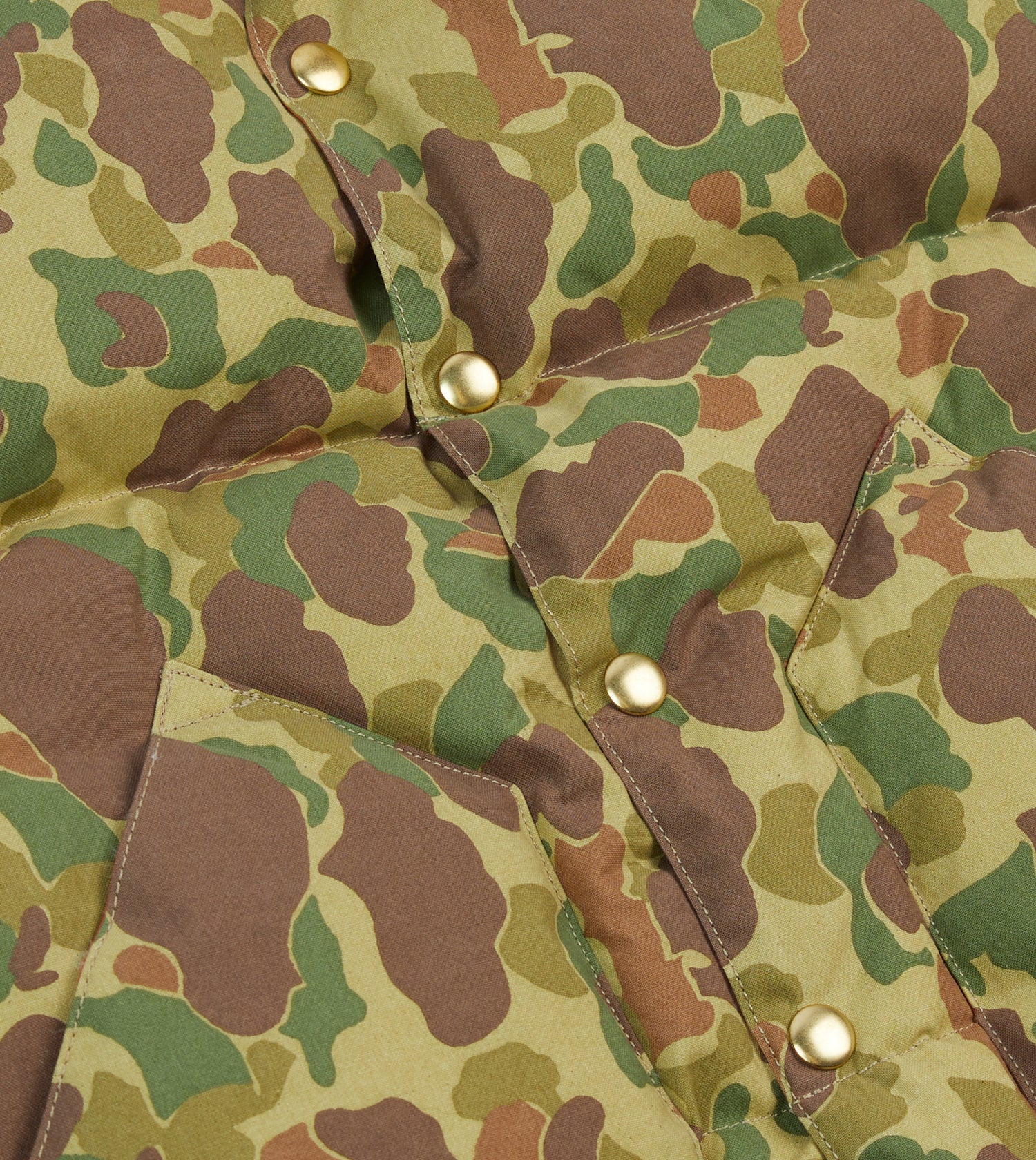 Rocky Mountain Featherbed for Drake's Camo Ripstop Cotton Christy Down Vest