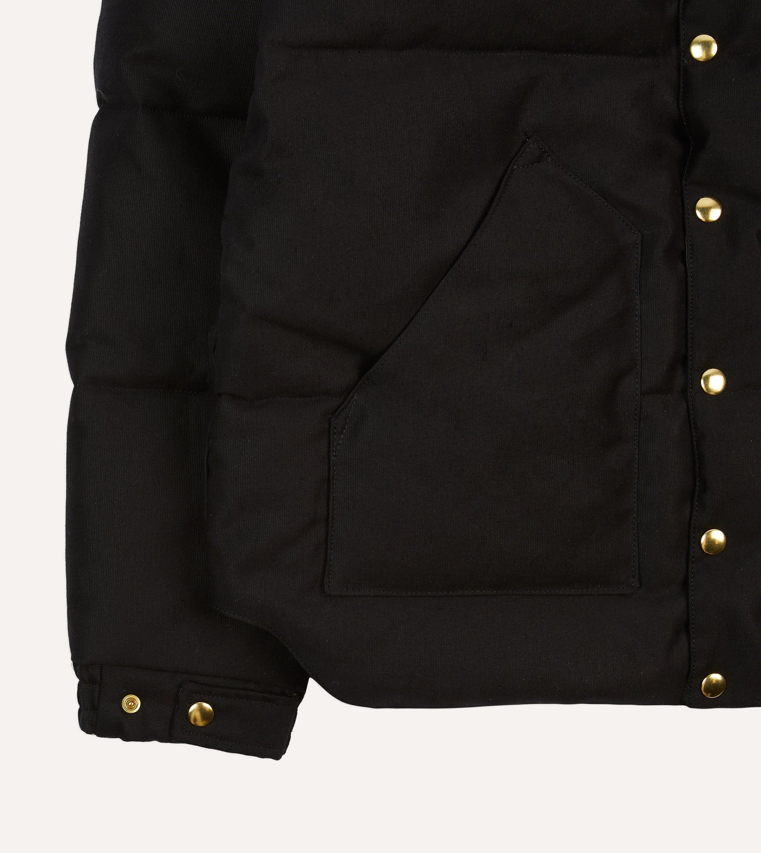 Rocky Mountain Featherbed for Drake's Black Cotton Christy Down Jacket