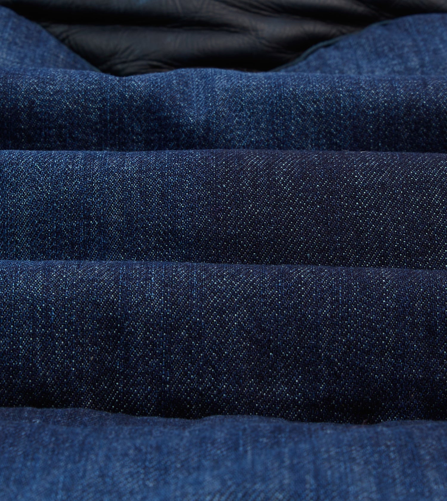 Rocky Mountain Featherbed for Drake's Indigo Denim Christy Down Vest