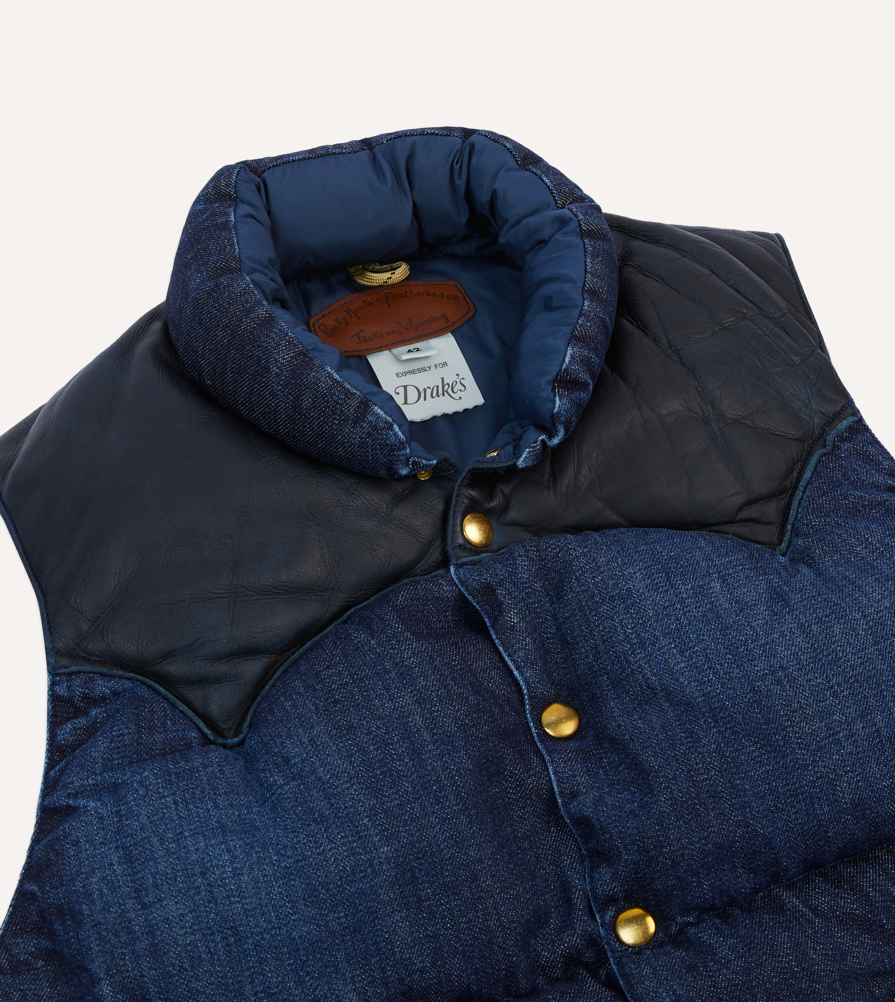 Rocky Mountain Featherbed for Drake's Indigo Denim Christy Down