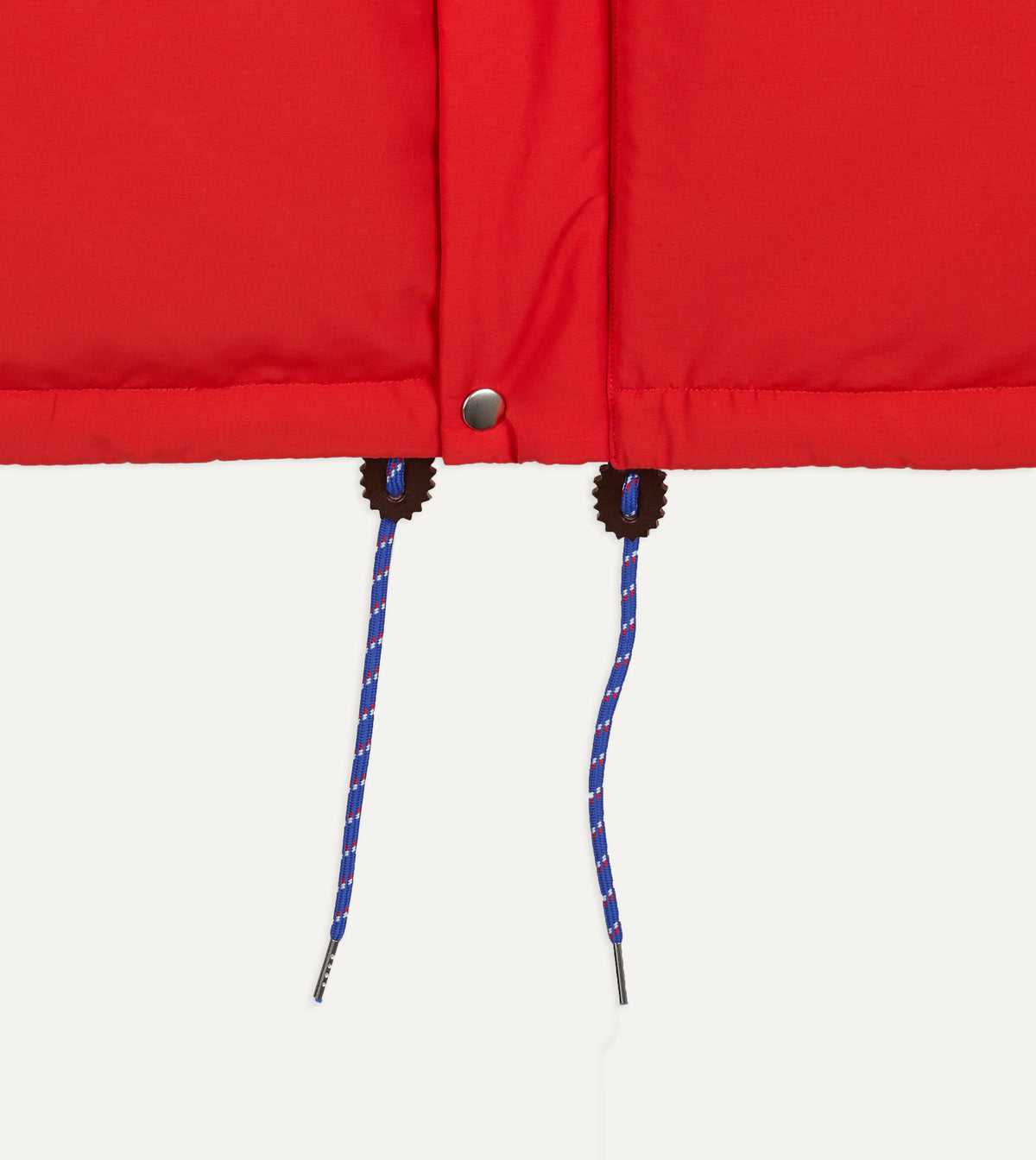 Red Cotton-Nylon Down Jacket