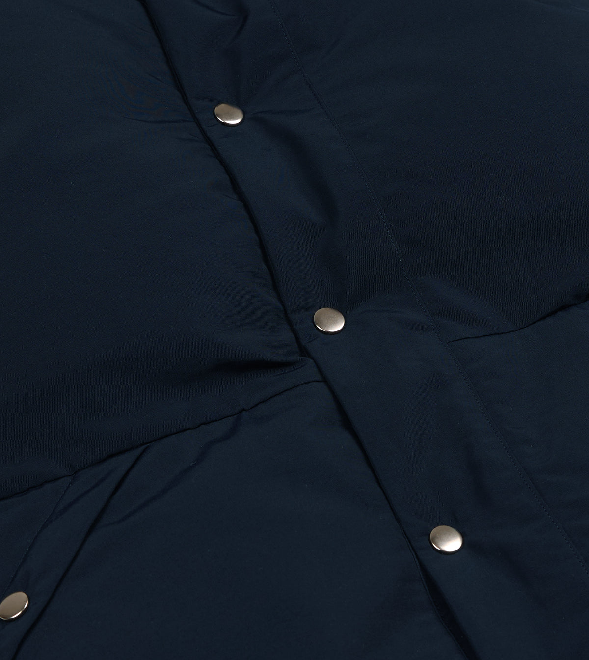 Navy Cotton-Nylon Down Vest