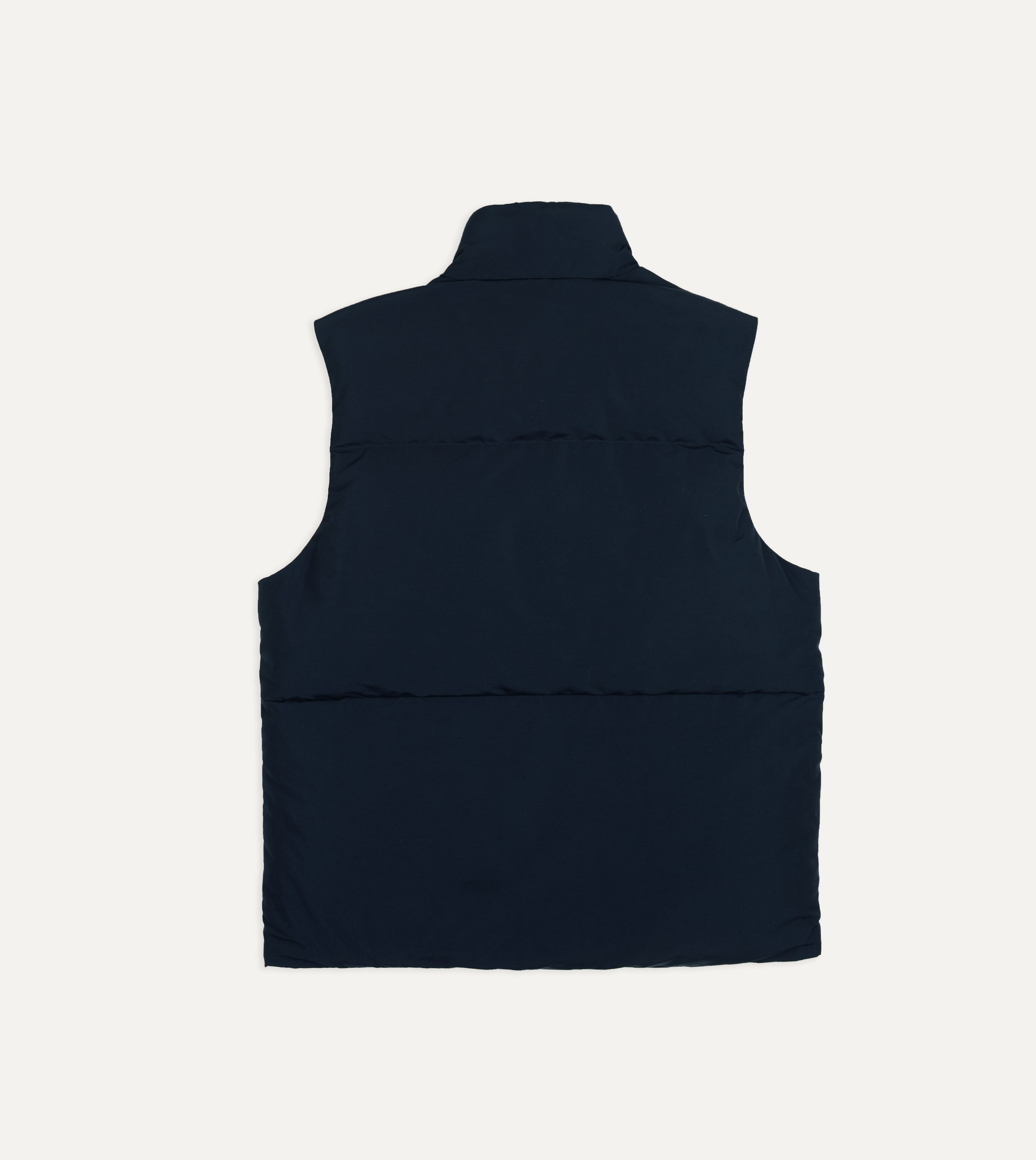 Navy Cotton-Nylon Down Vest