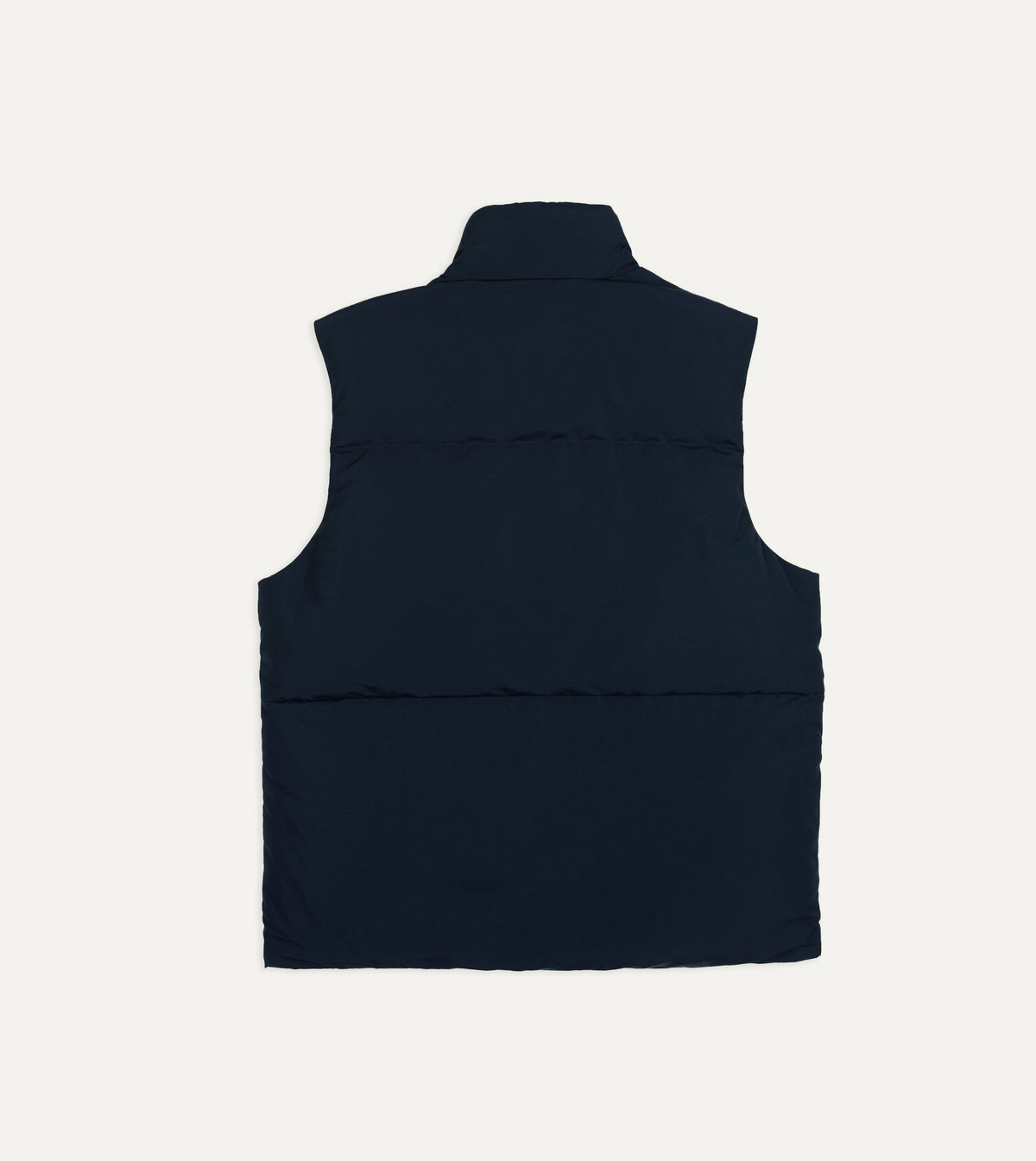 Navy Cotton-Nylon Down Vest