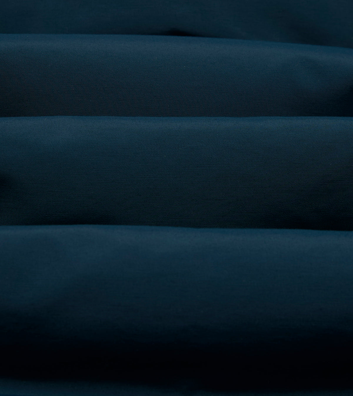 Blue and Ecru Cotton-Nylon Reversible Down Vest