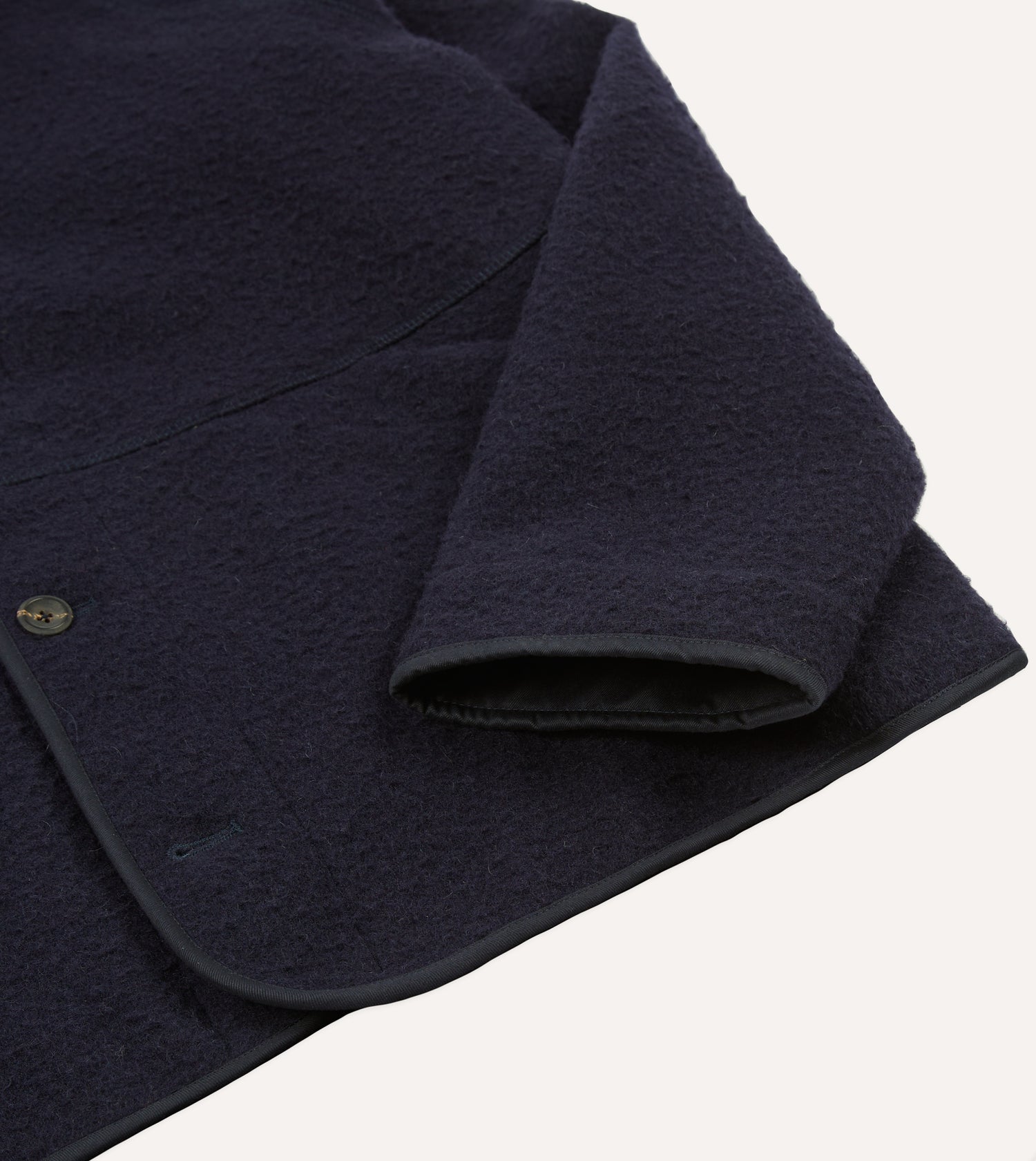 Navy Casentino Wool Cardigan