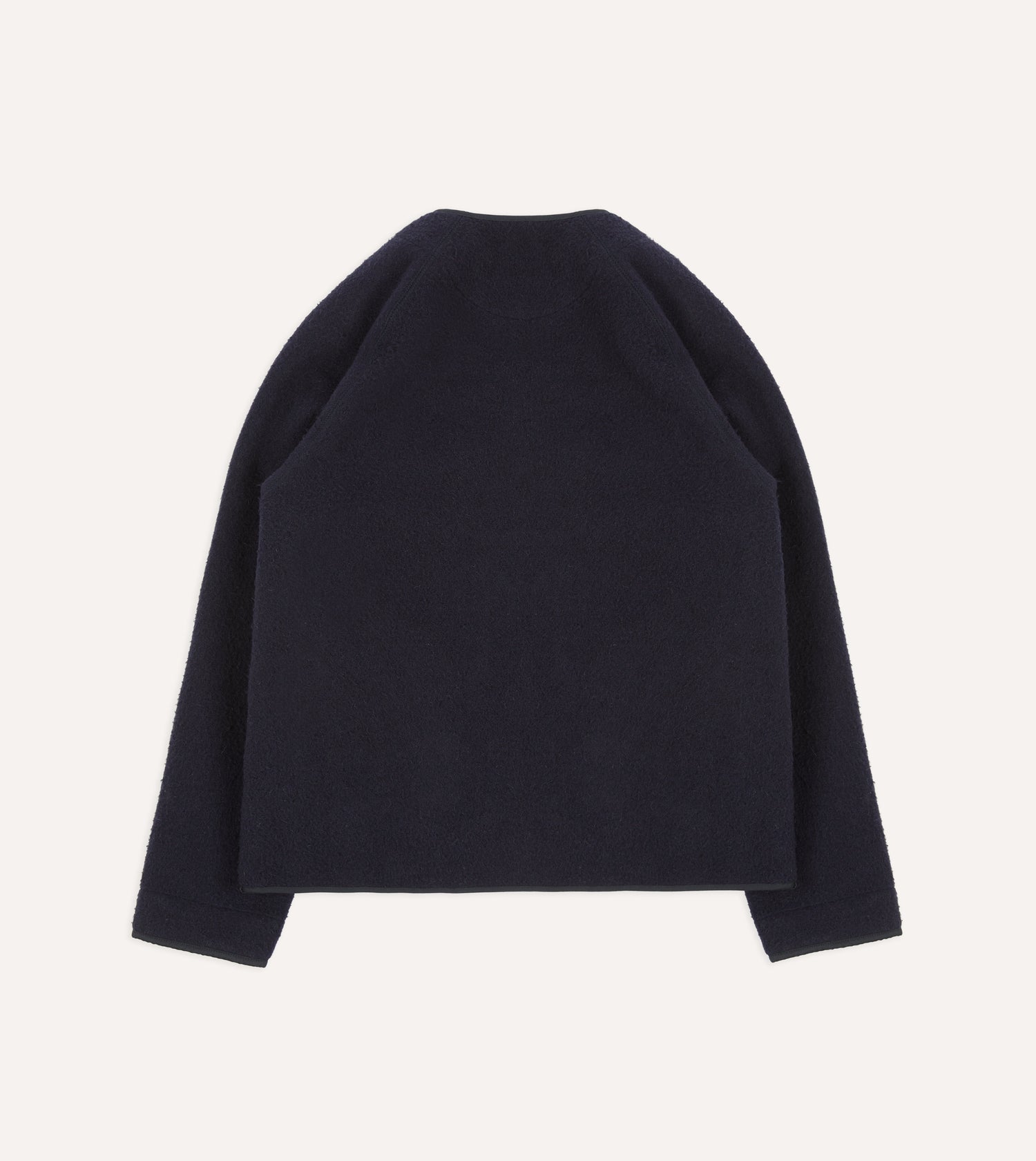 Navy Casentino Wool Cardigan