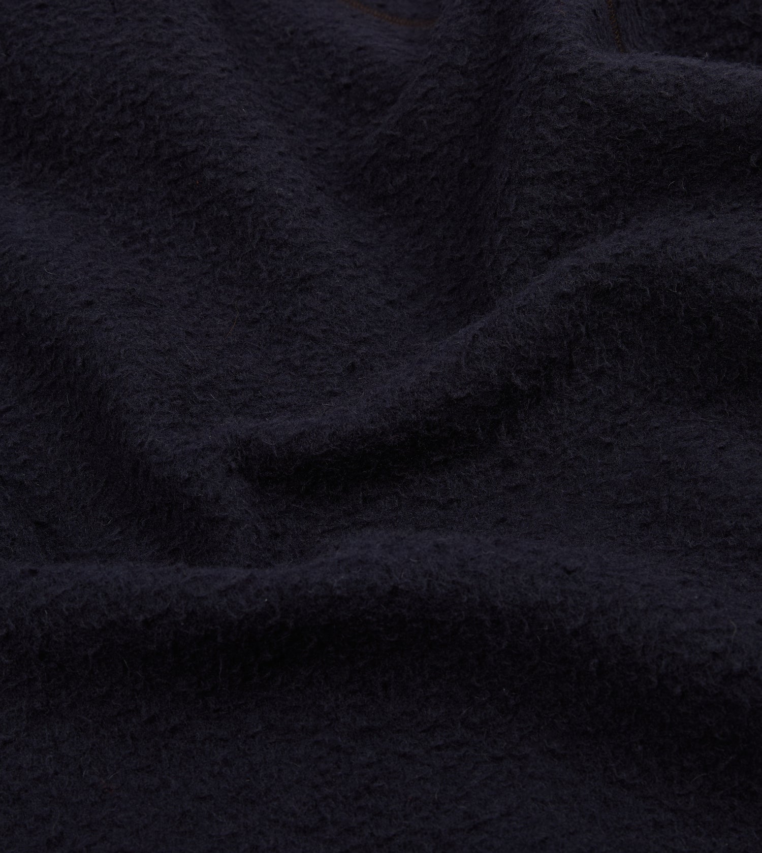 Navy Casentino Wool Half-Zip Pullover Fleece