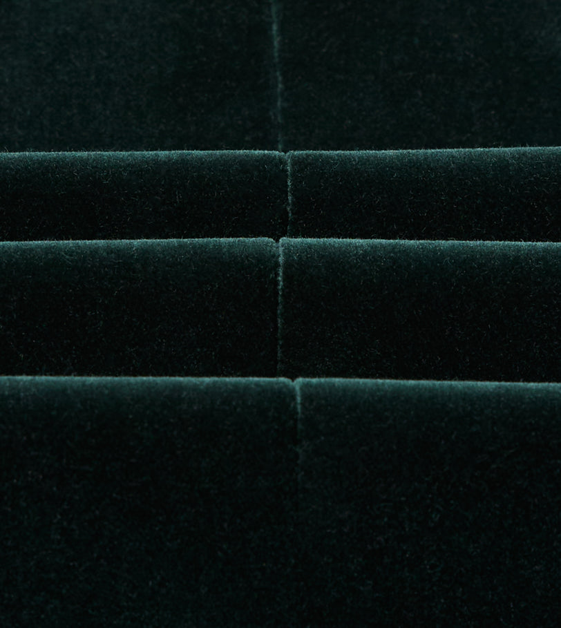 Green Velvet Double-Breasted Blazer