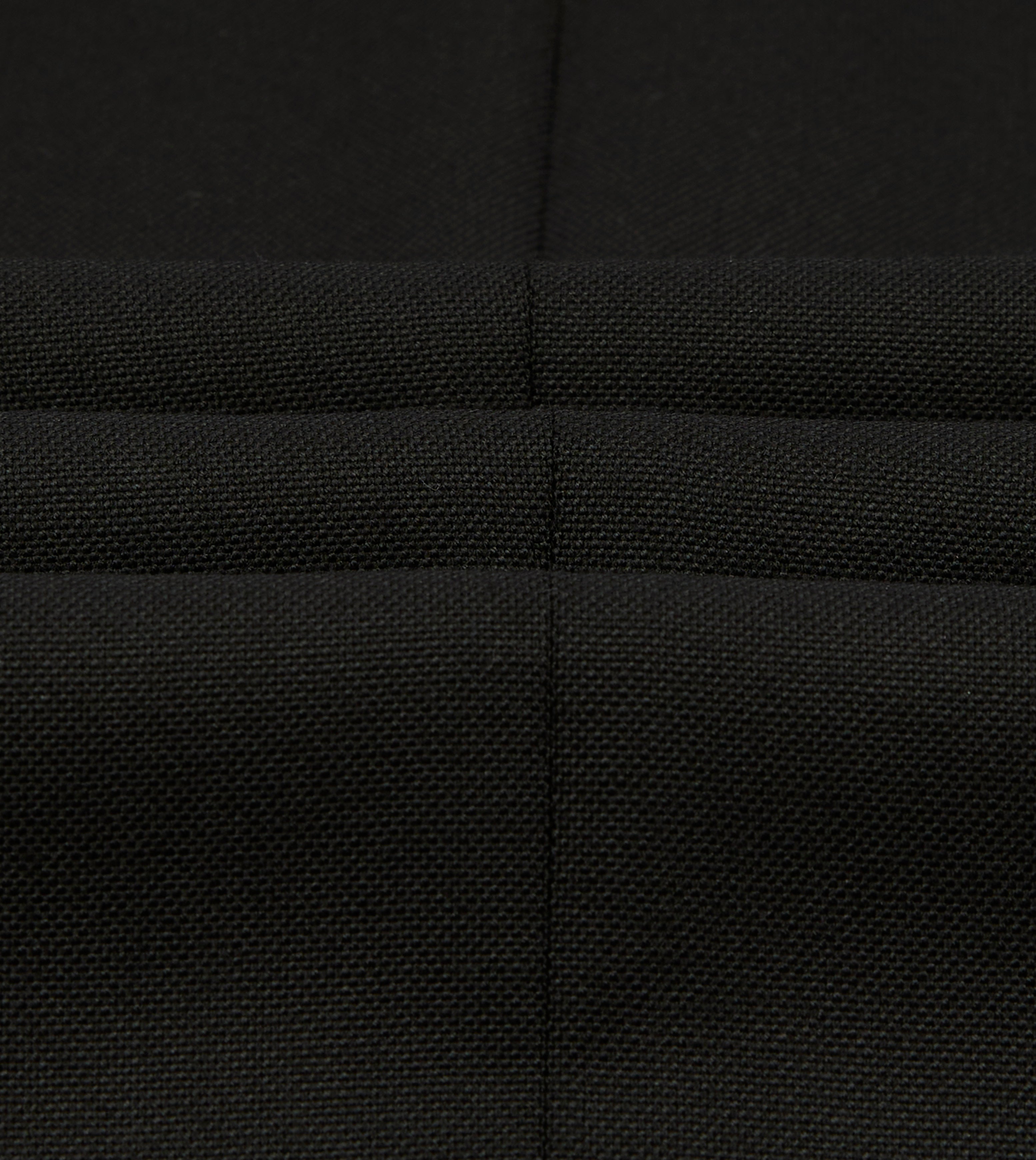 Black Fresco® Wool Double-Breasted Tailored Jacket