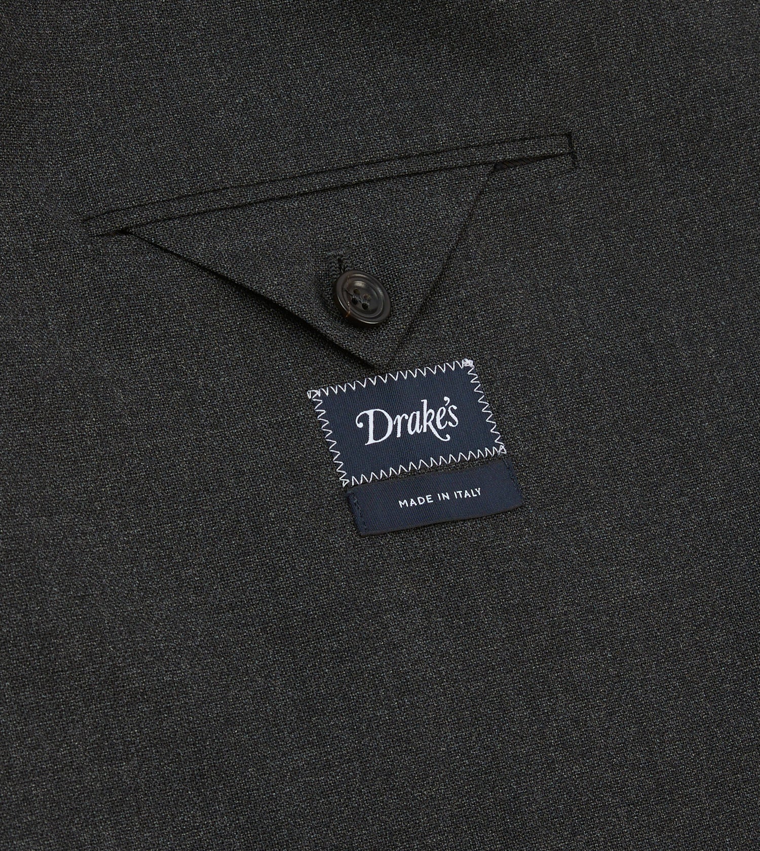 Charcoal Tropical Wool Tailored Jacket