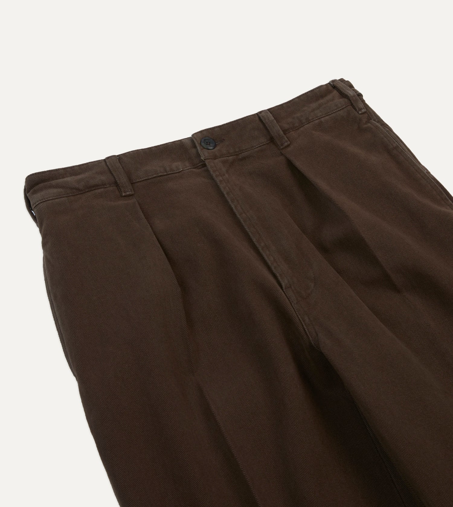 Brown Heavy Cotton Twill Games Trousers