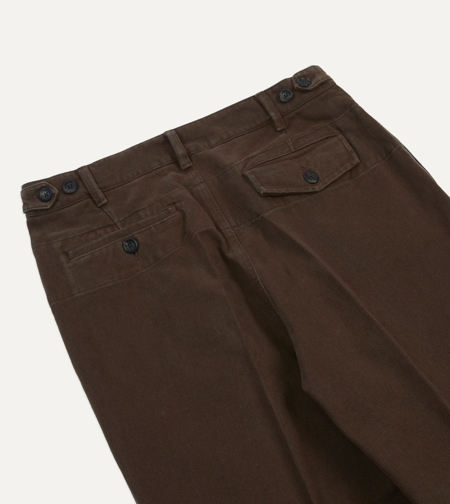 Brown Heavy Cotton Twill Games Trousers