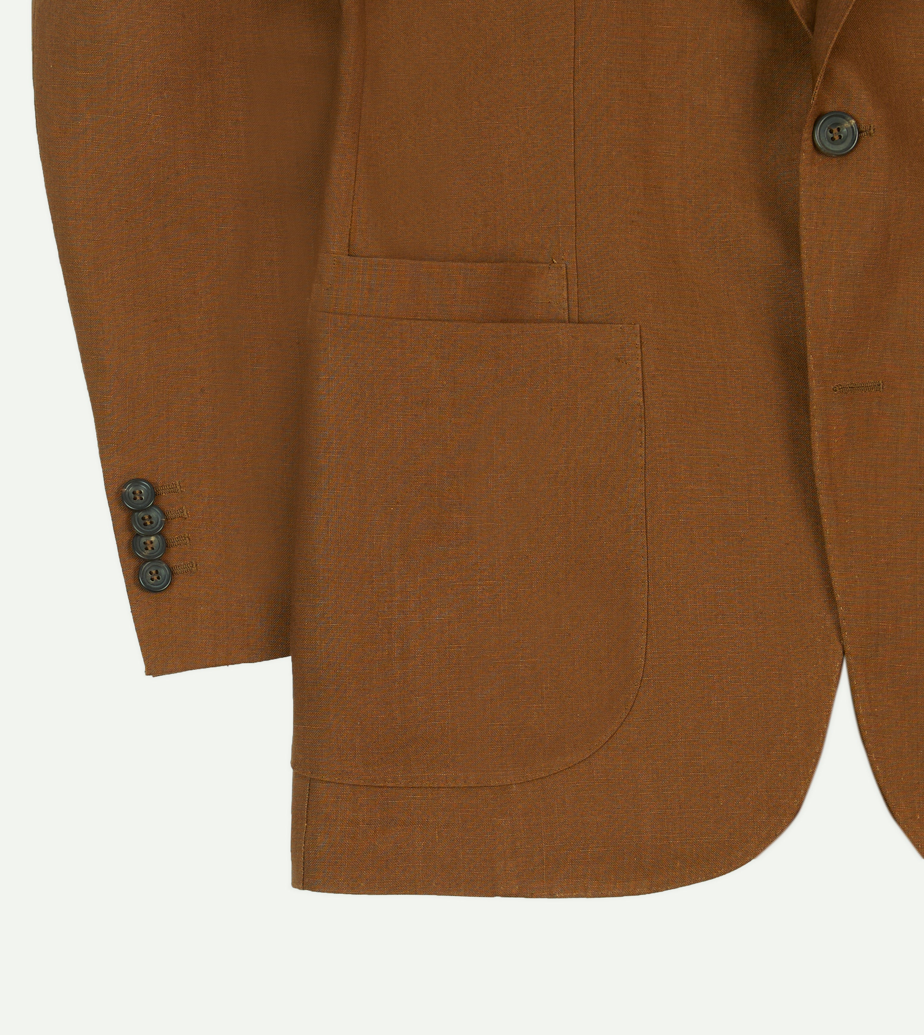 Brown Irish Linen Tailored Jacket – Drakes US